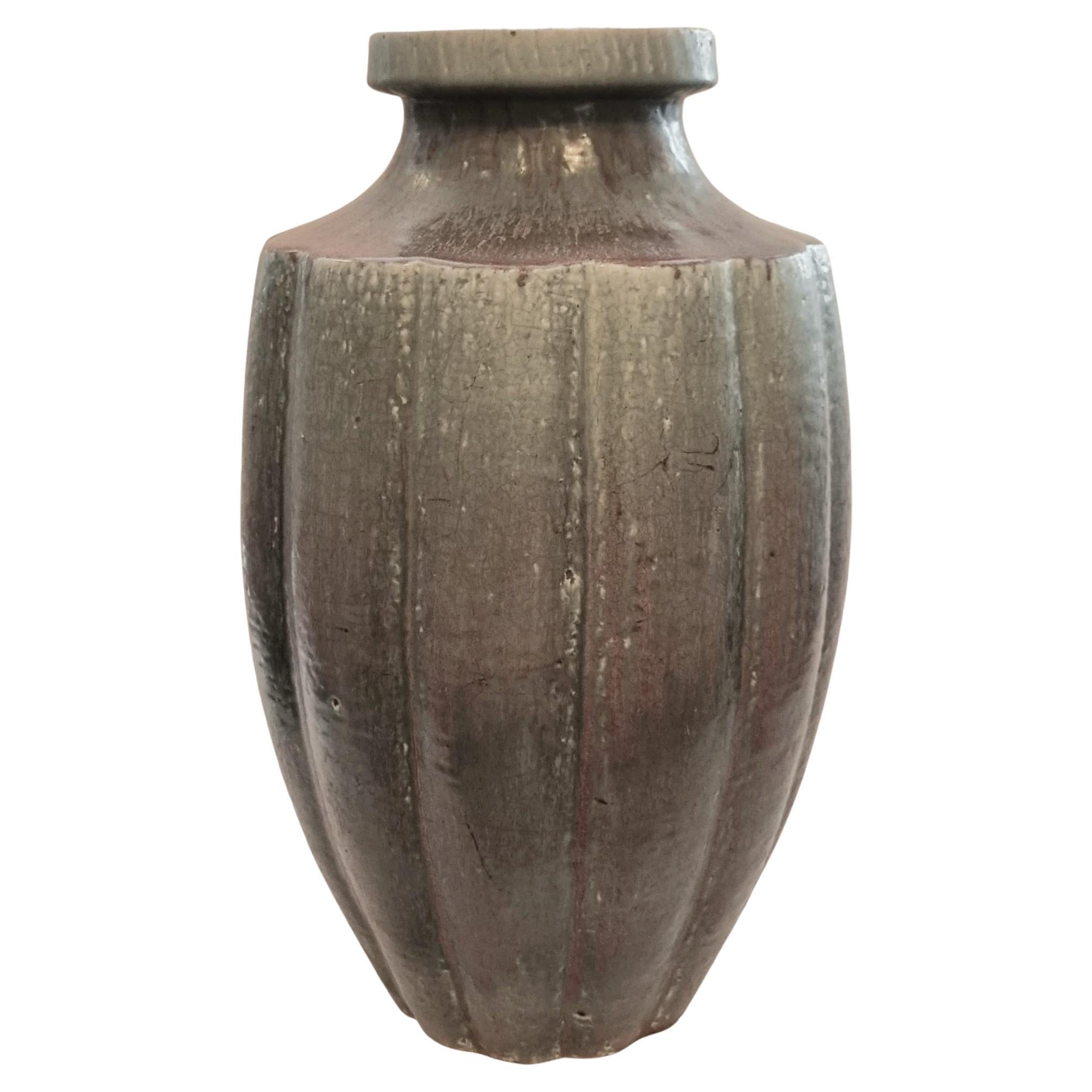 Gunnar Nylund, Large Rare Ceramic Floor Vase, Rörstrand 1940s, Sweden 