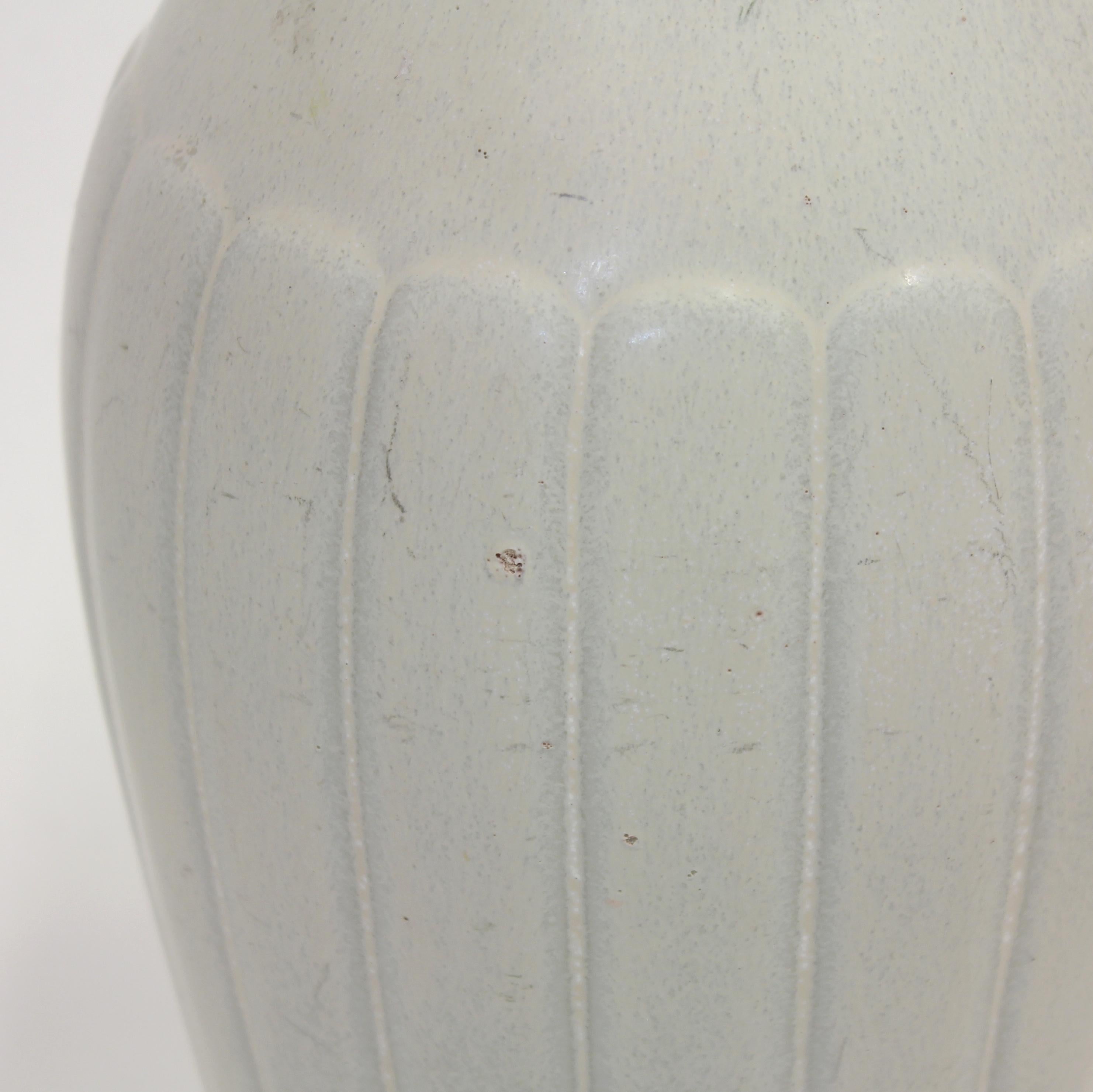 Gunnar Nylund, grand vase blanc, Rrstrand, années 1950 4