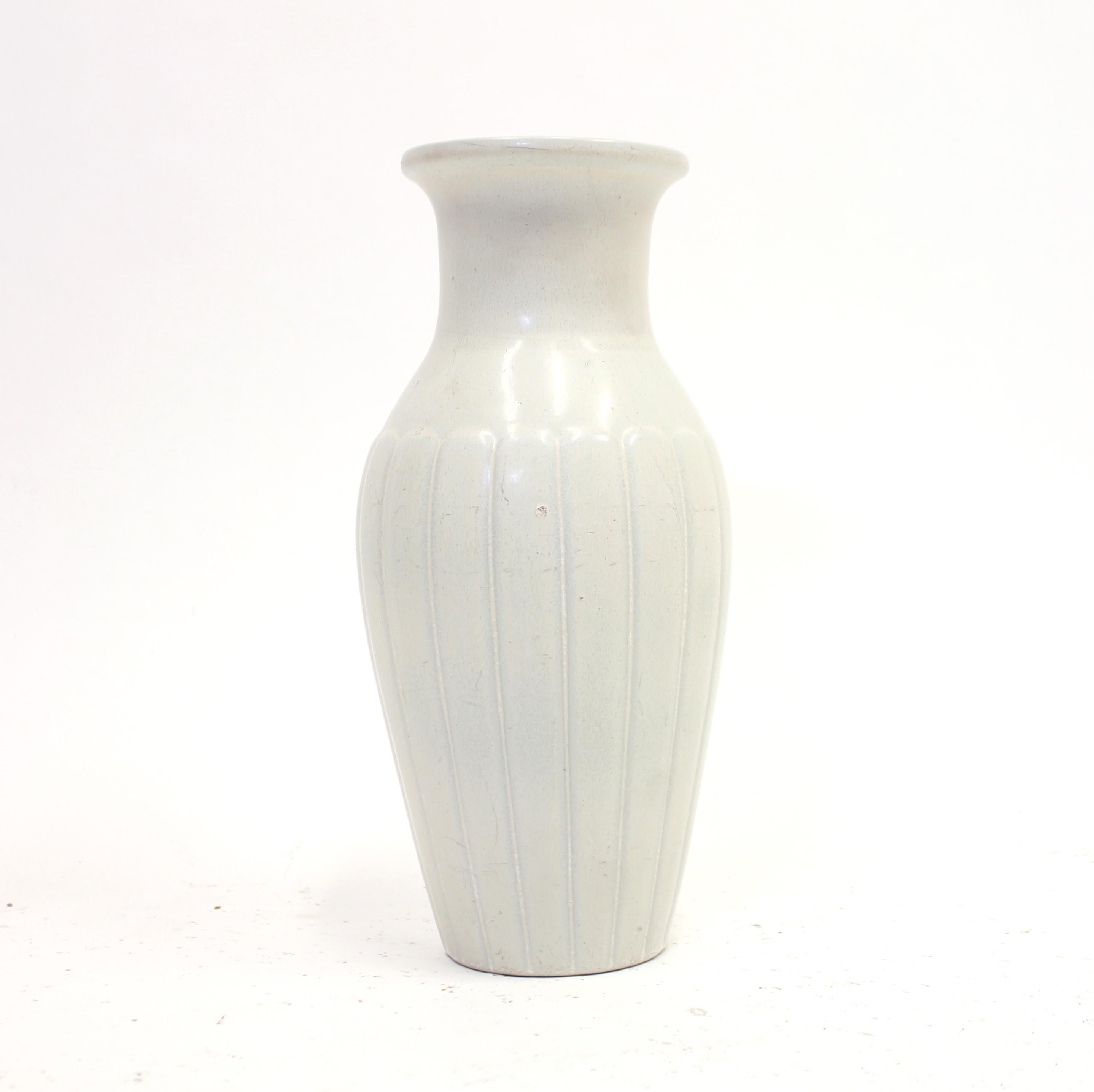 Swedish Gunnar Nylund, Large White Vas, Rörstrand, 1950s For Sale