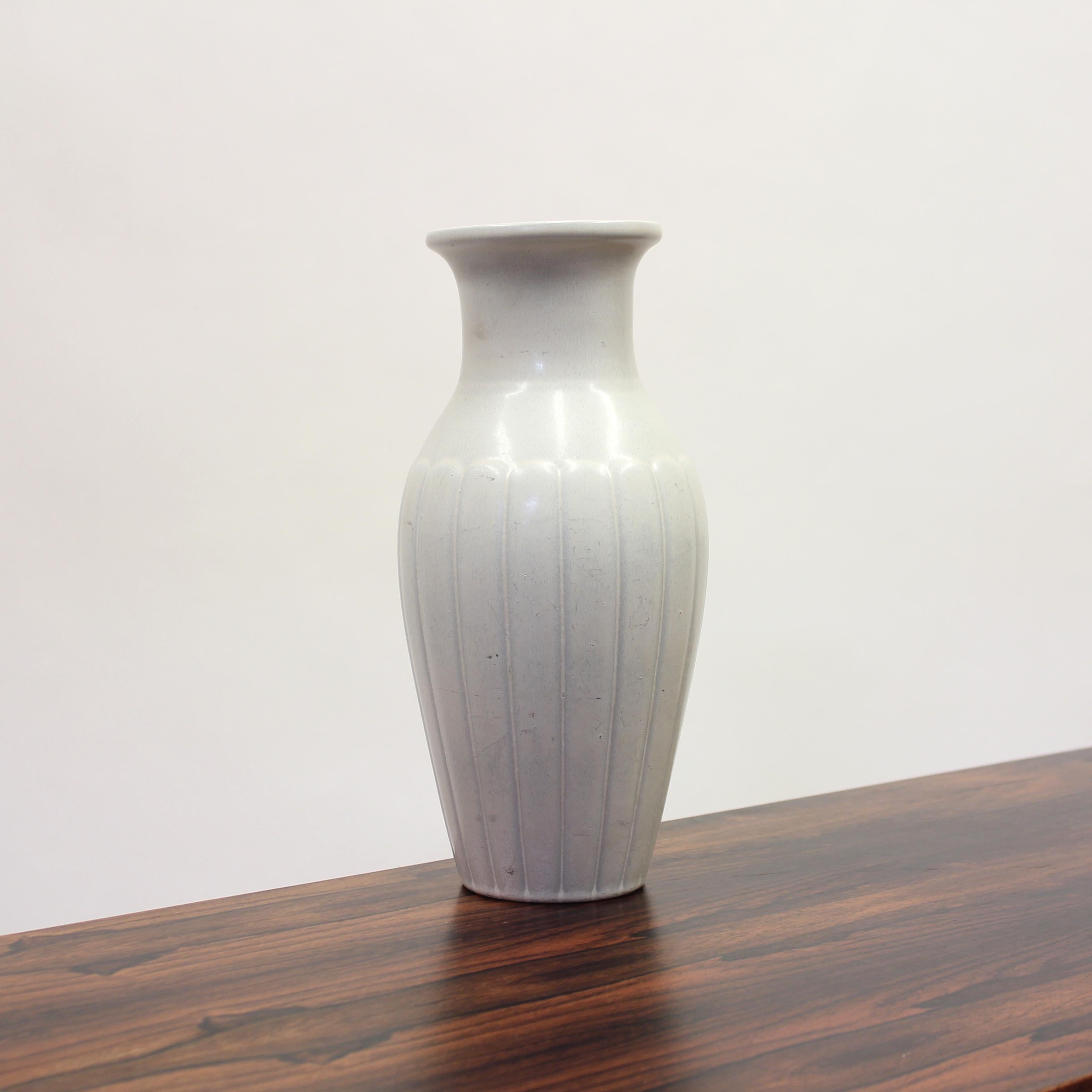 Stoneware Gunnar Nylund, Large White Vas, Rörstrand, 1950s For Sale