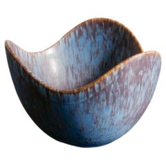 Gunnar Nylund Mid-Century Ceramic Bowl Vase by Rörstrand in Sweden, 1950s