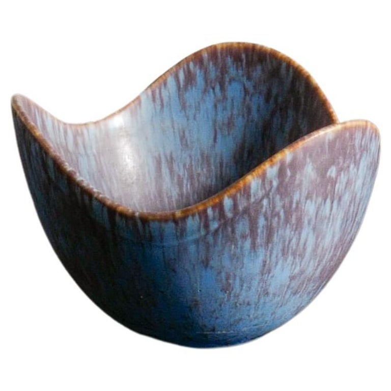 Gunnar Nylund MidCentury Ceramic Bowl Vase by Rörstrand in Sweden