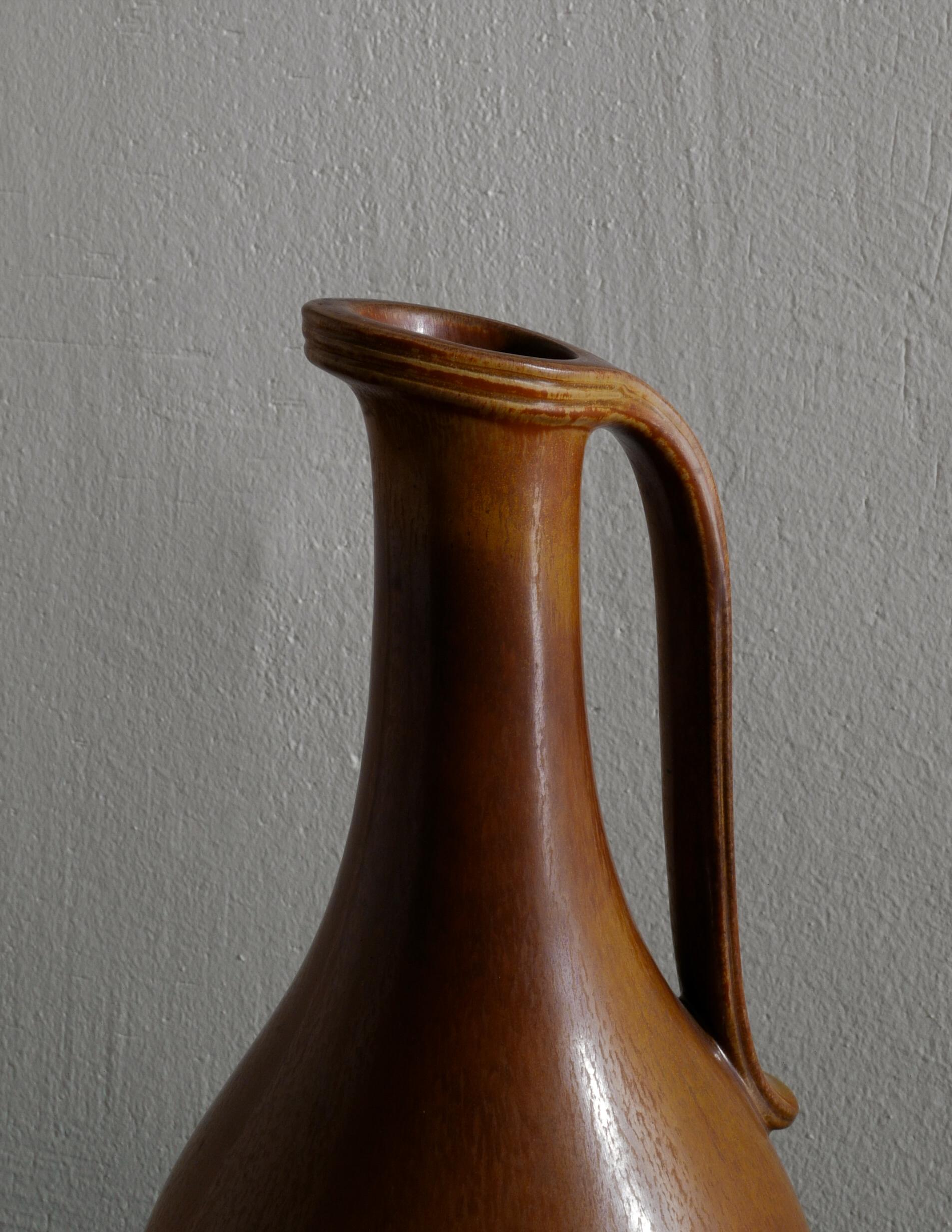 Swedish Gunnar Nylund Mid-Century Ceramic Jar Pitcher for Rörstrand Sweden 1950s For Sale