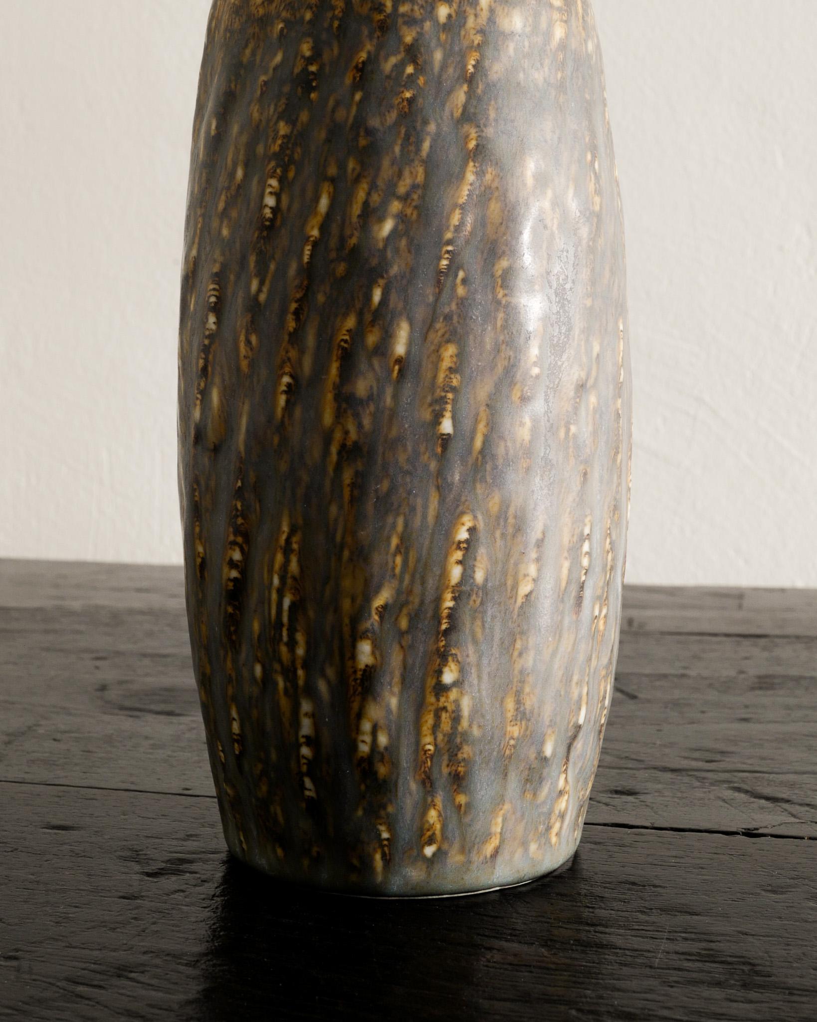 Swedish Gunnar Nylund Mid Century Ceramic Stoneware Vase by Rörstrand Sweden, 1950s  For Sale