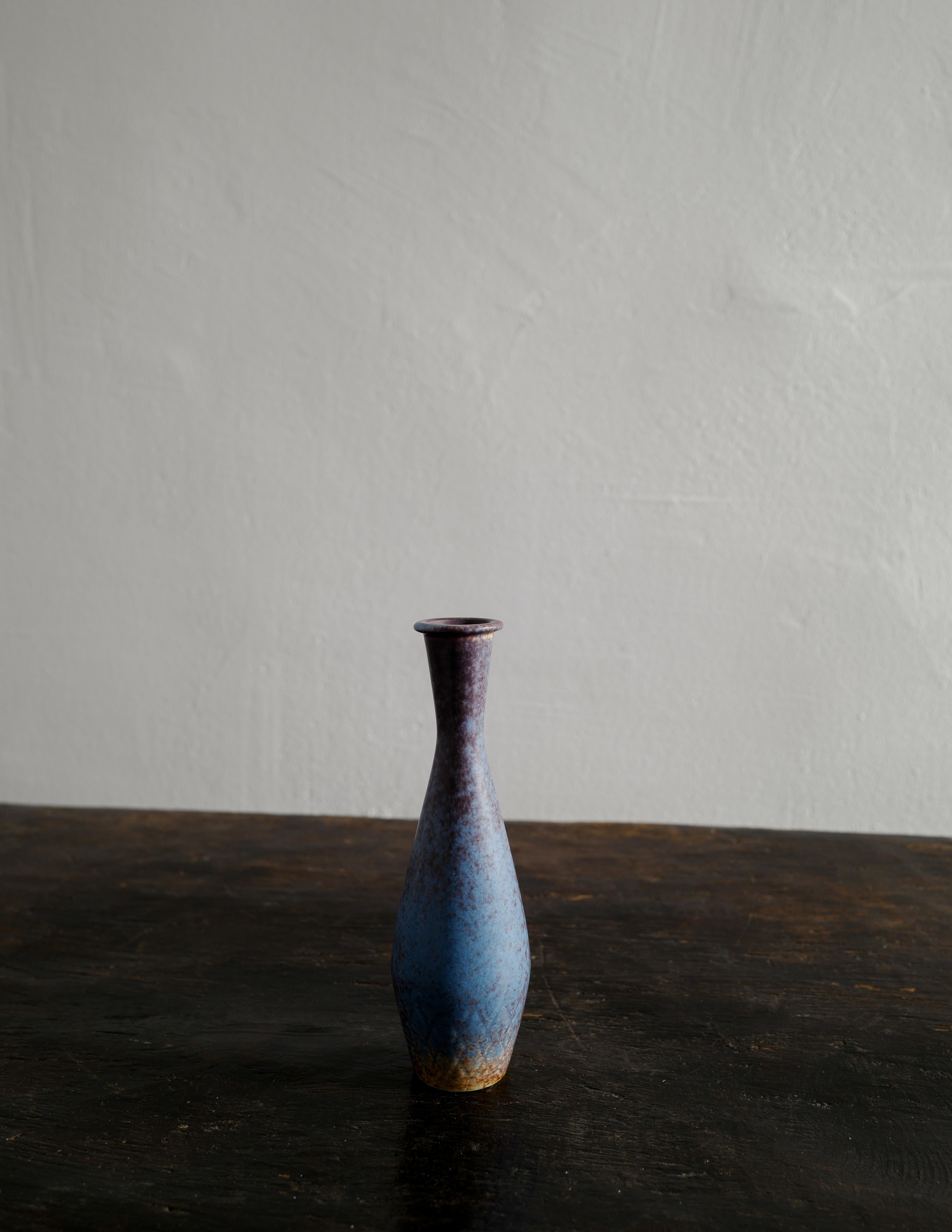 Gunnar Nylund Mid Century Ceramic Vase Produced by Rörstrand in Sweden, 1950s In Good Condition In Stockholm, SE