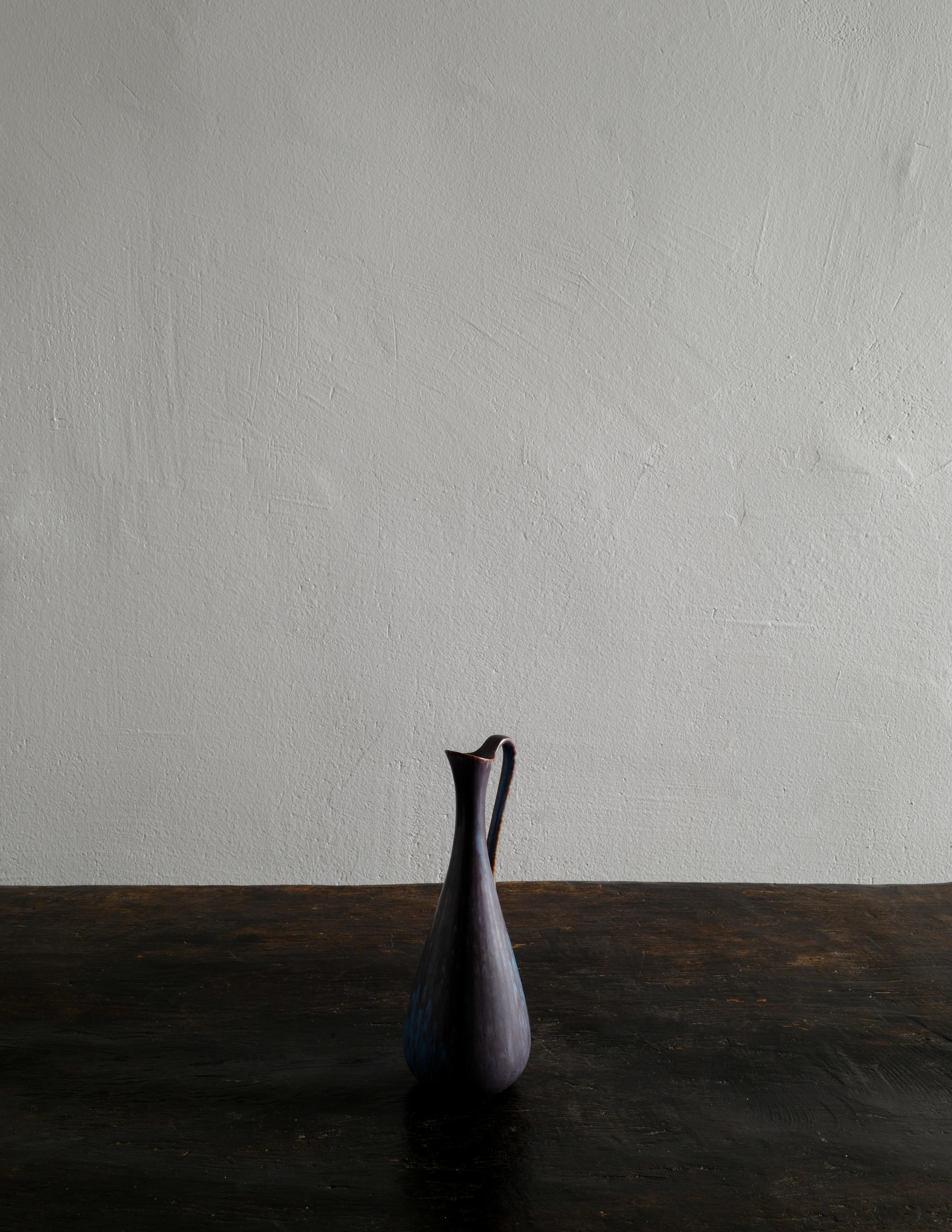Scandinavian Modern Gunnar Nylund Mid Century Vase Pitcher Jar Ceramics by Rörstrand in Sweden 1950s
