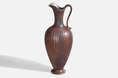 Gunnar Nylund, Pitcher, Stoneware, Sweden, 1940s
