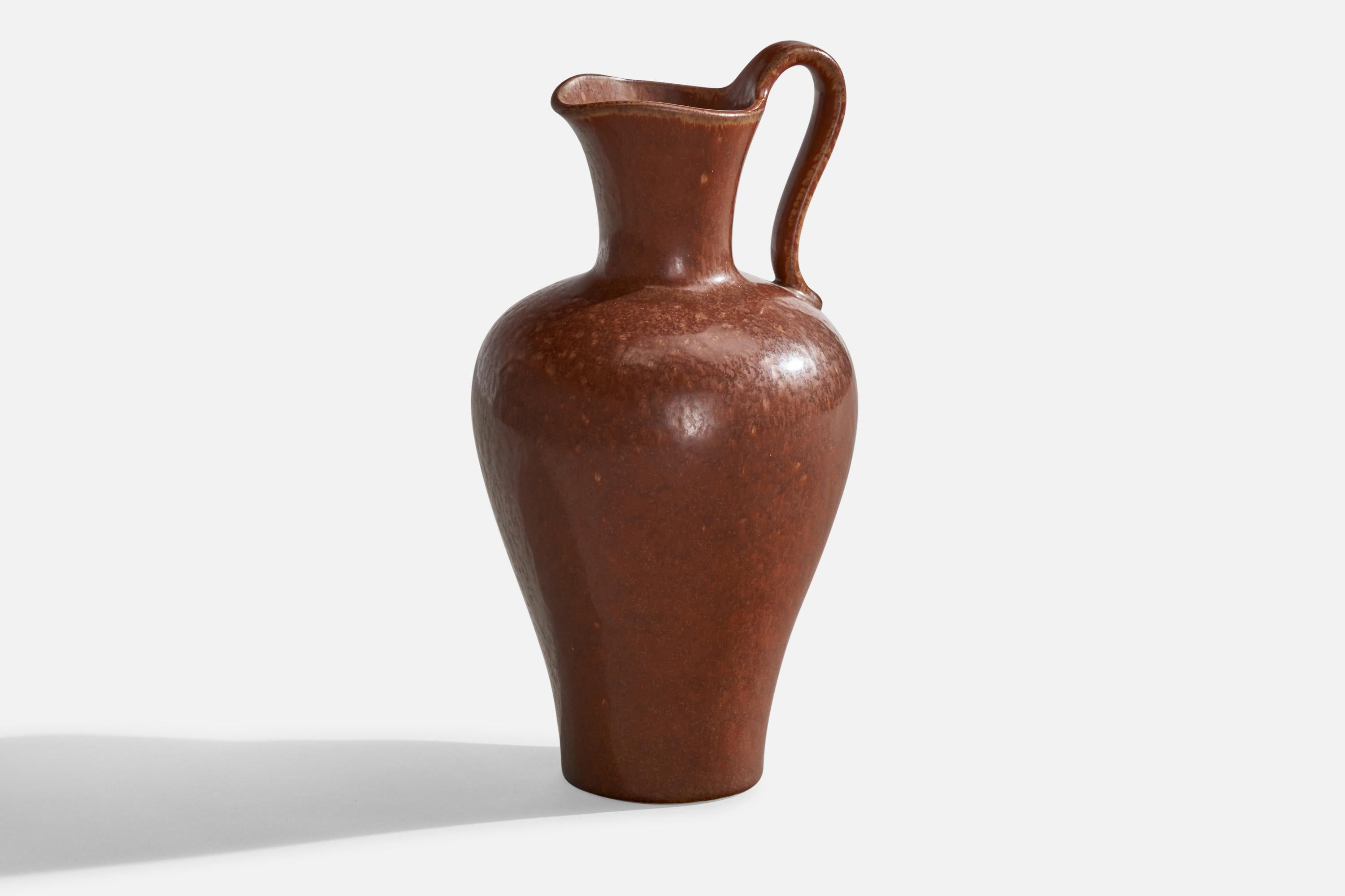 Scandinave moderne Gunnar Nylund, Pichet, Grès, Suède, Années 1940 en vente