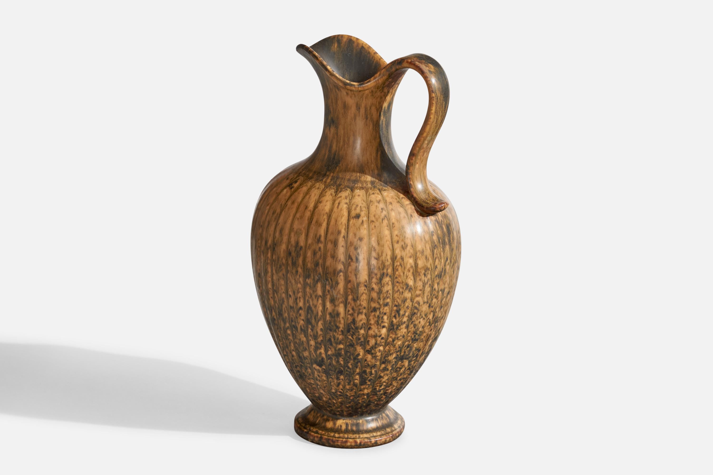 Suédois Gunnar Nylund, Pichet, Grès, Suède, Années 1940 en vente