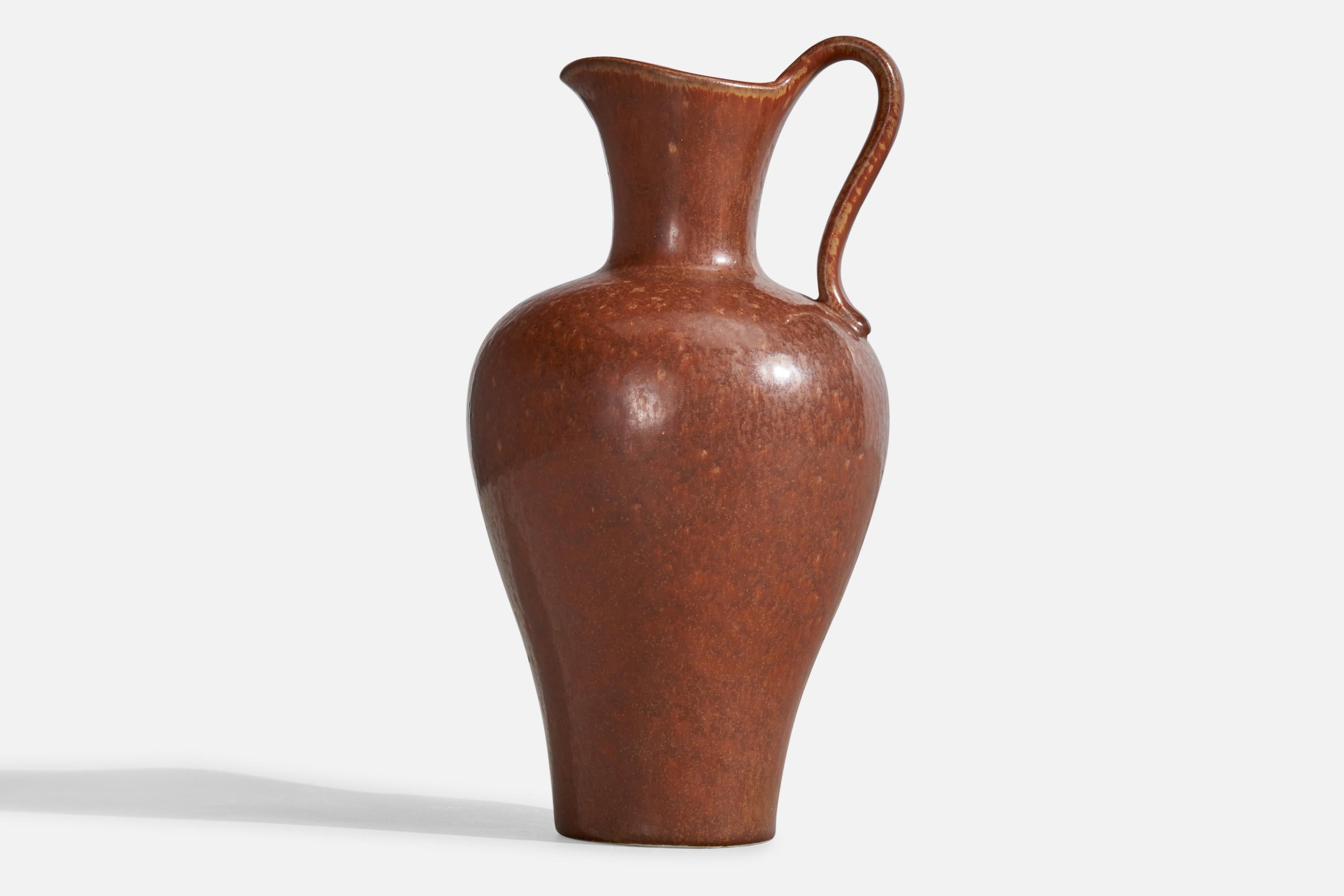 Suédois Gunnar Nylund, Pichet, Grès, Suède, Années 1940 en vente