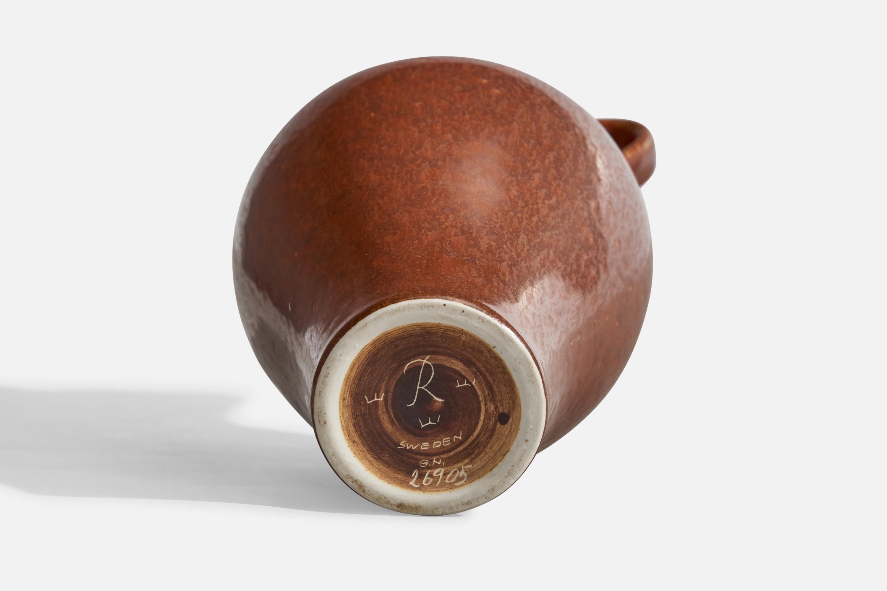 Gunnar Nylund, Pichet, Grès, Suède, Années 1940 en vente 2