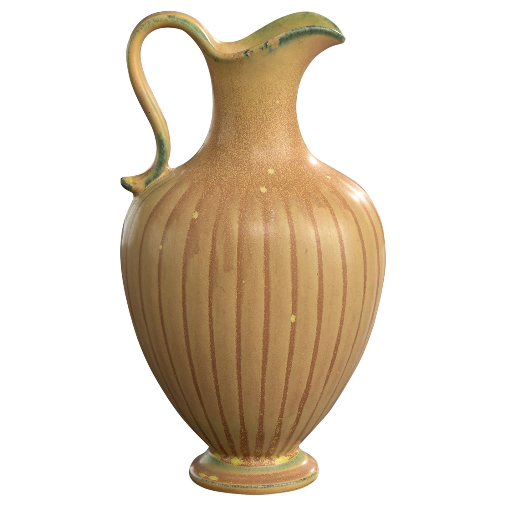 Gunnar Nylund, Pitcher, Stoneware, Sweden, 1940s