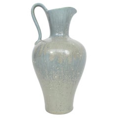 Gunnar Nylund Pitchet Vase Stoneware Rörstrand Sweden 1950s Seafoam