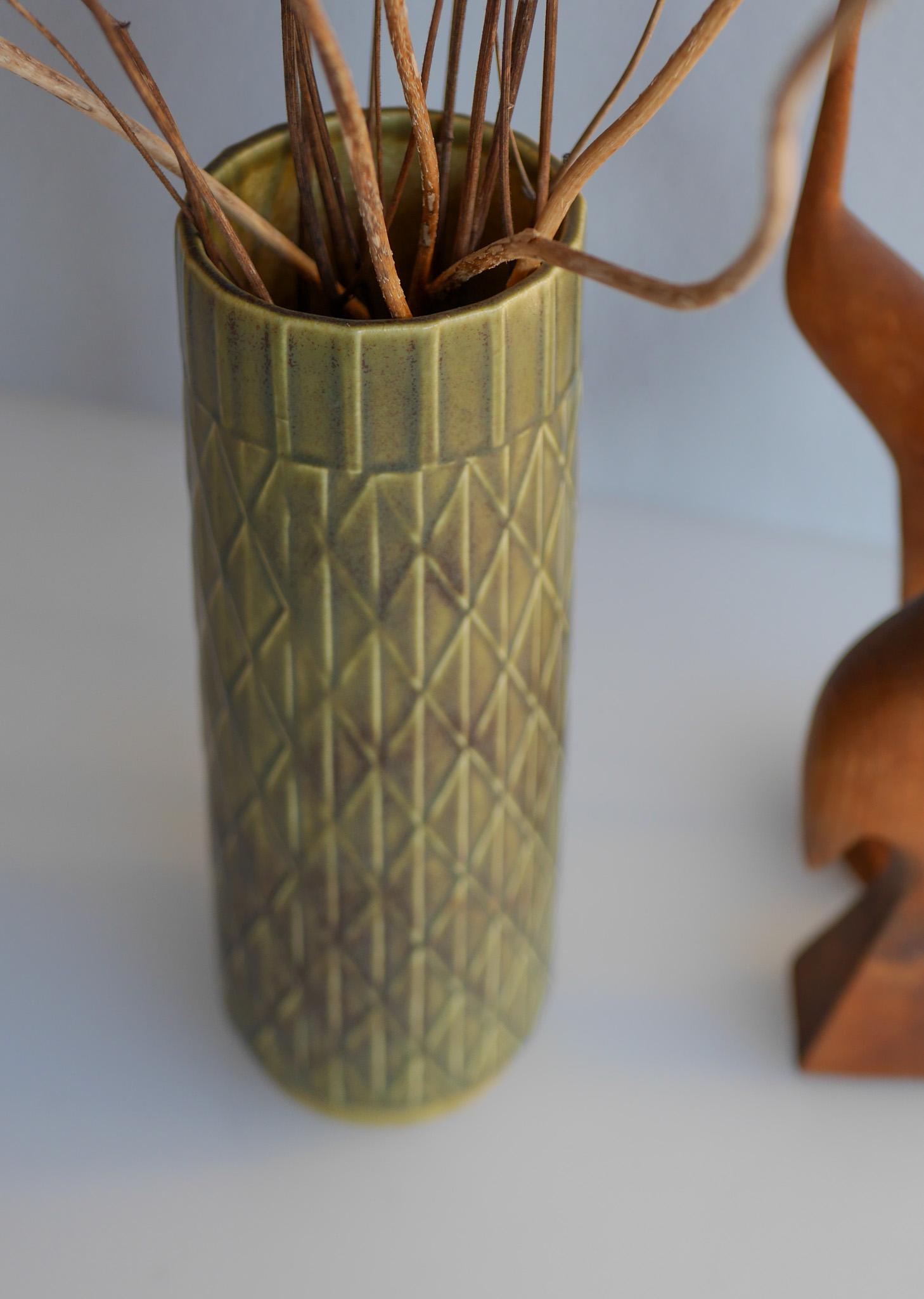 Mid-Century Modern Gunnar Nylund pottery ETERNA vase by  Rörstrand, Sweden