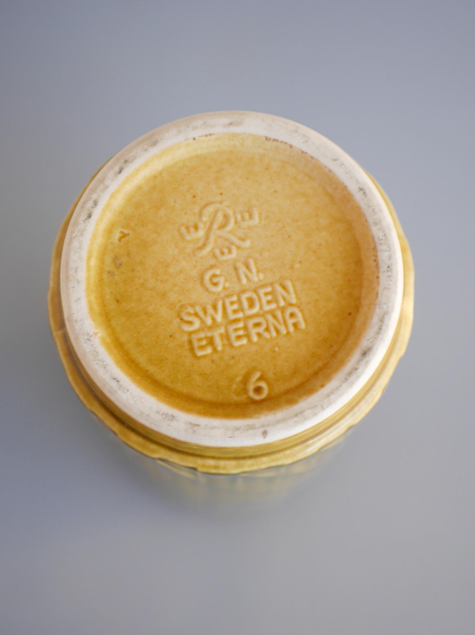 Mid-20th Century Gunnar Nylund pottery ETERNA vase by  Rörstrand, Sweden