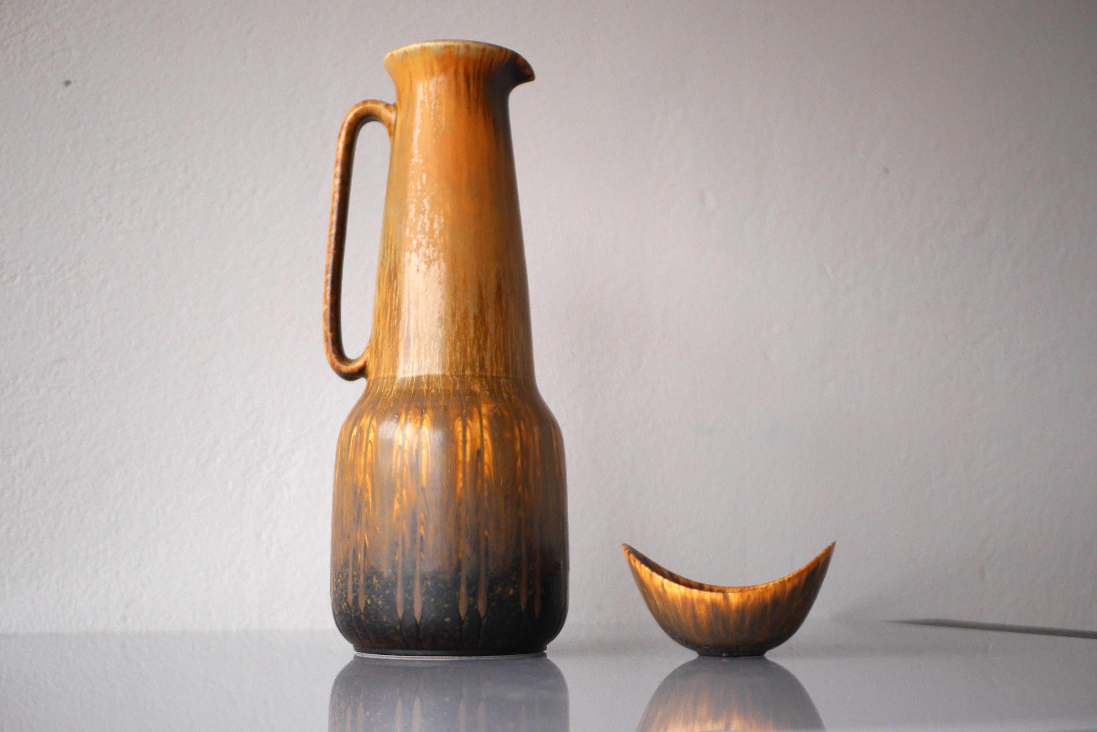 Vaso o brocca in ceramica Gunnar Nylund 