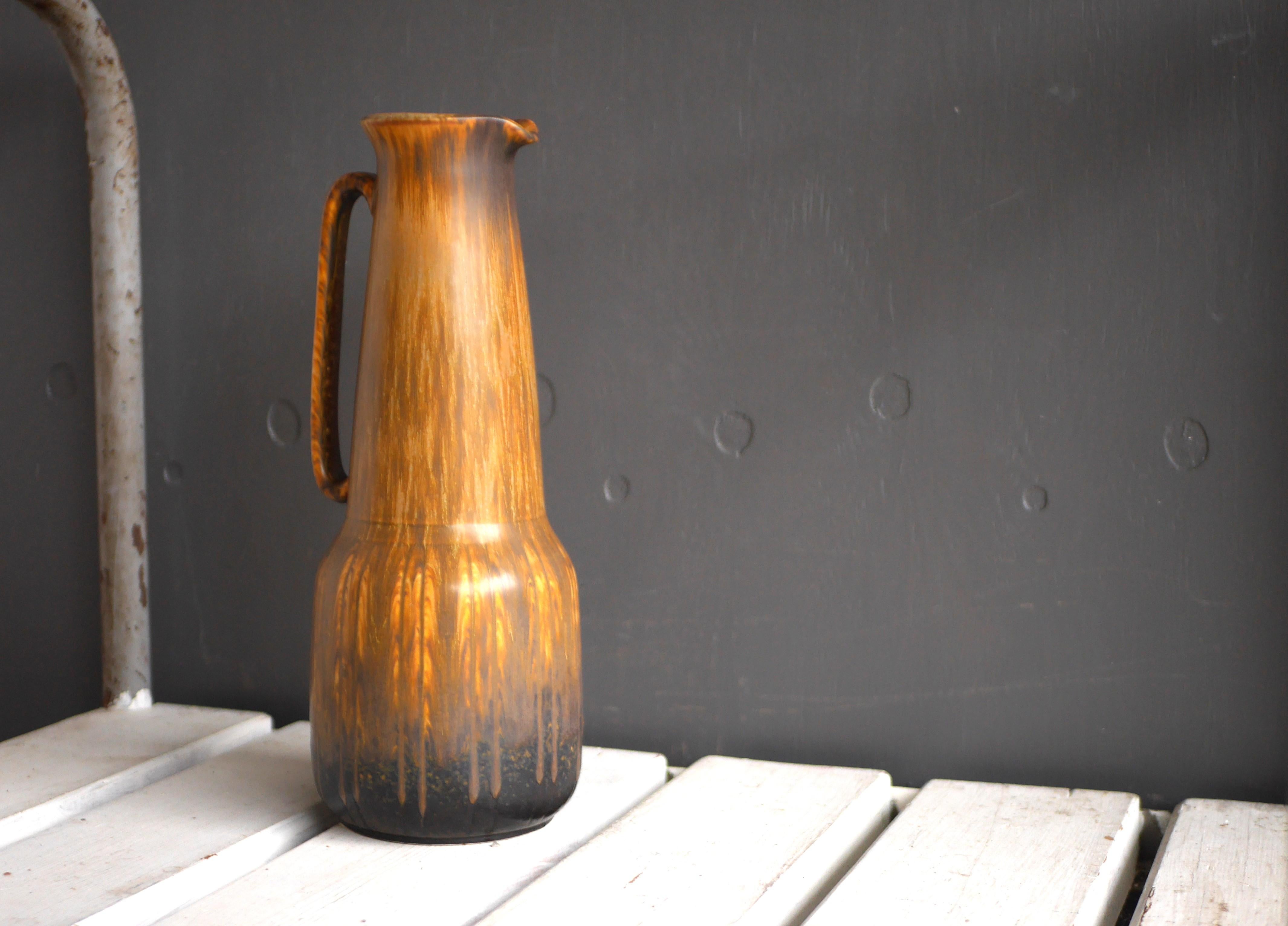Mid-Century moderno Vaso o brocca in ceramica Gunnar Nylund 