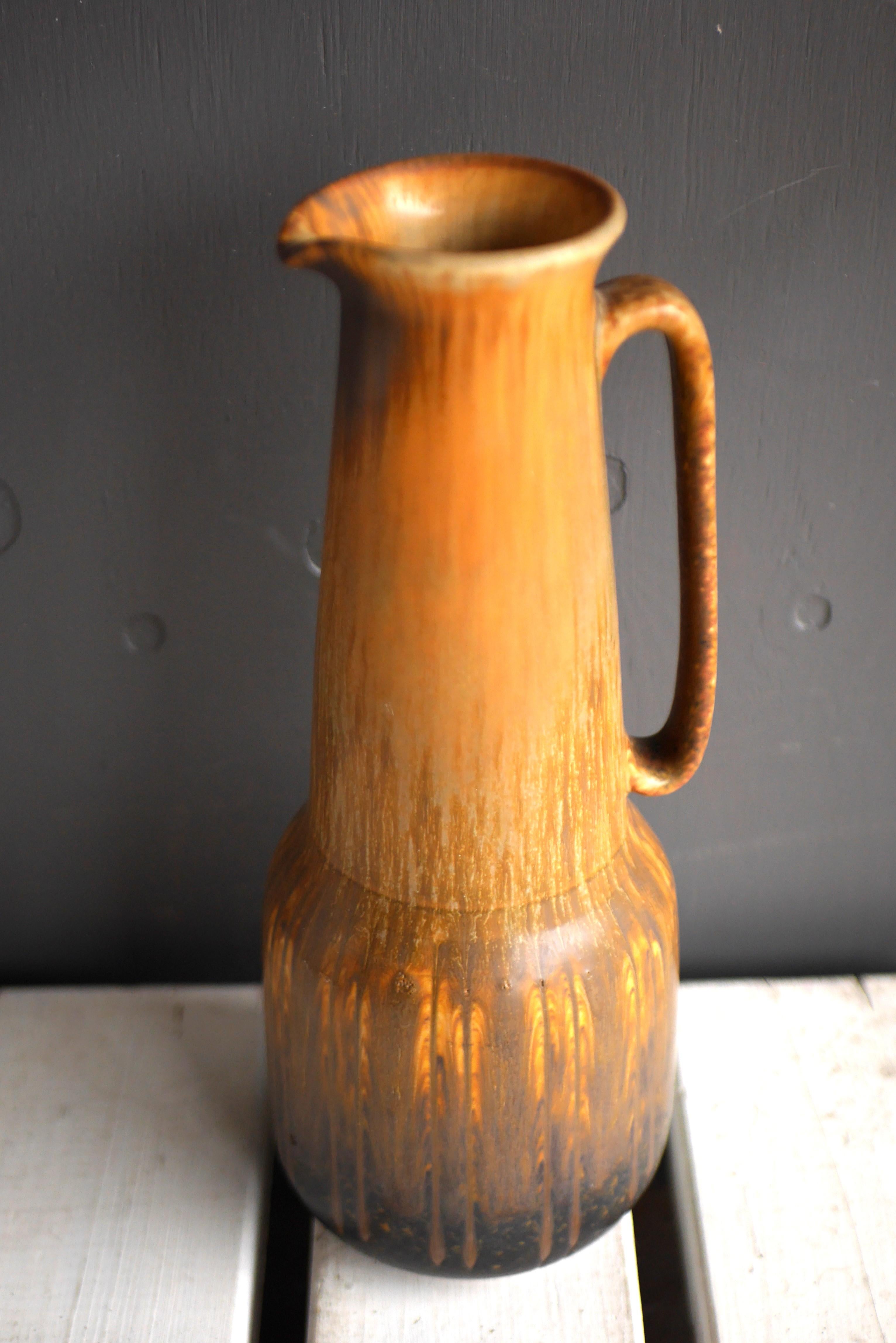 Smaltato Vaso o brocca in ceramica Gunnar Nylund 