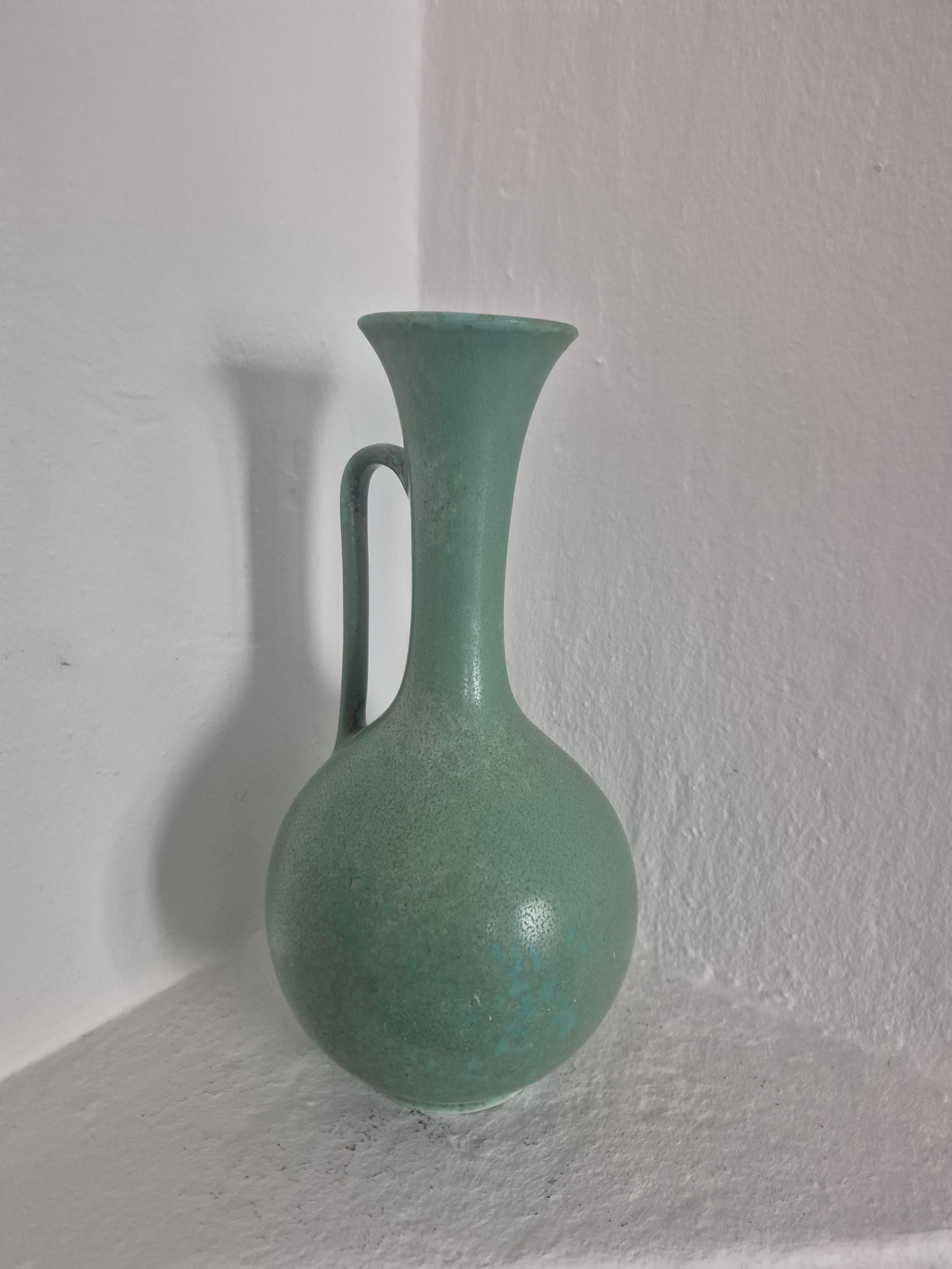 Gunnar Nylund, rare Large Decorative Ceramic Vase / Carafe, Scandinavian Modern Bon état - En vente à Stockholm, SE
