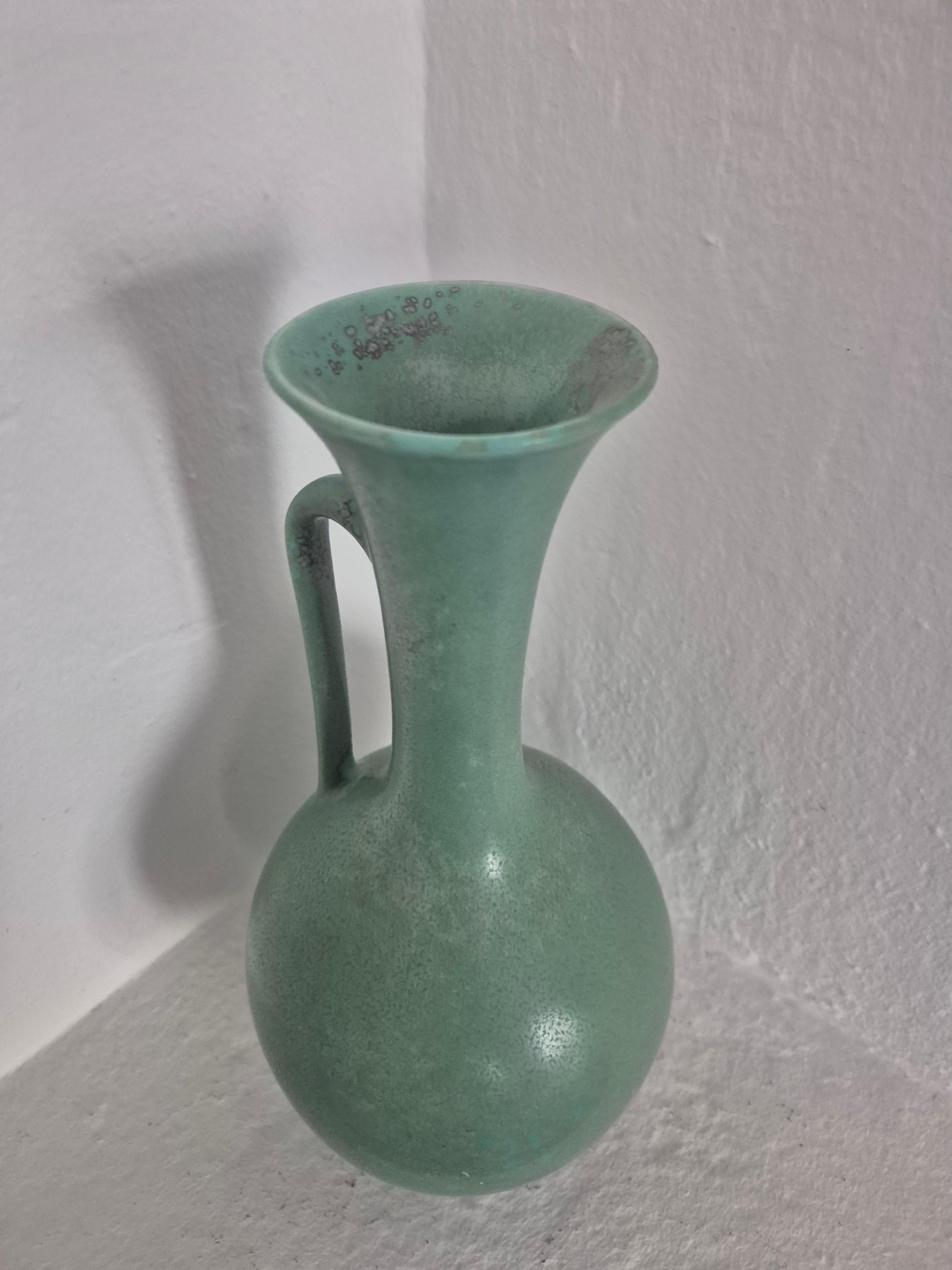 20ième siècle Gunnar Nylund, rare Large Decorative Ceramic Vase / Carafe, Scandinavian Modern en vente
