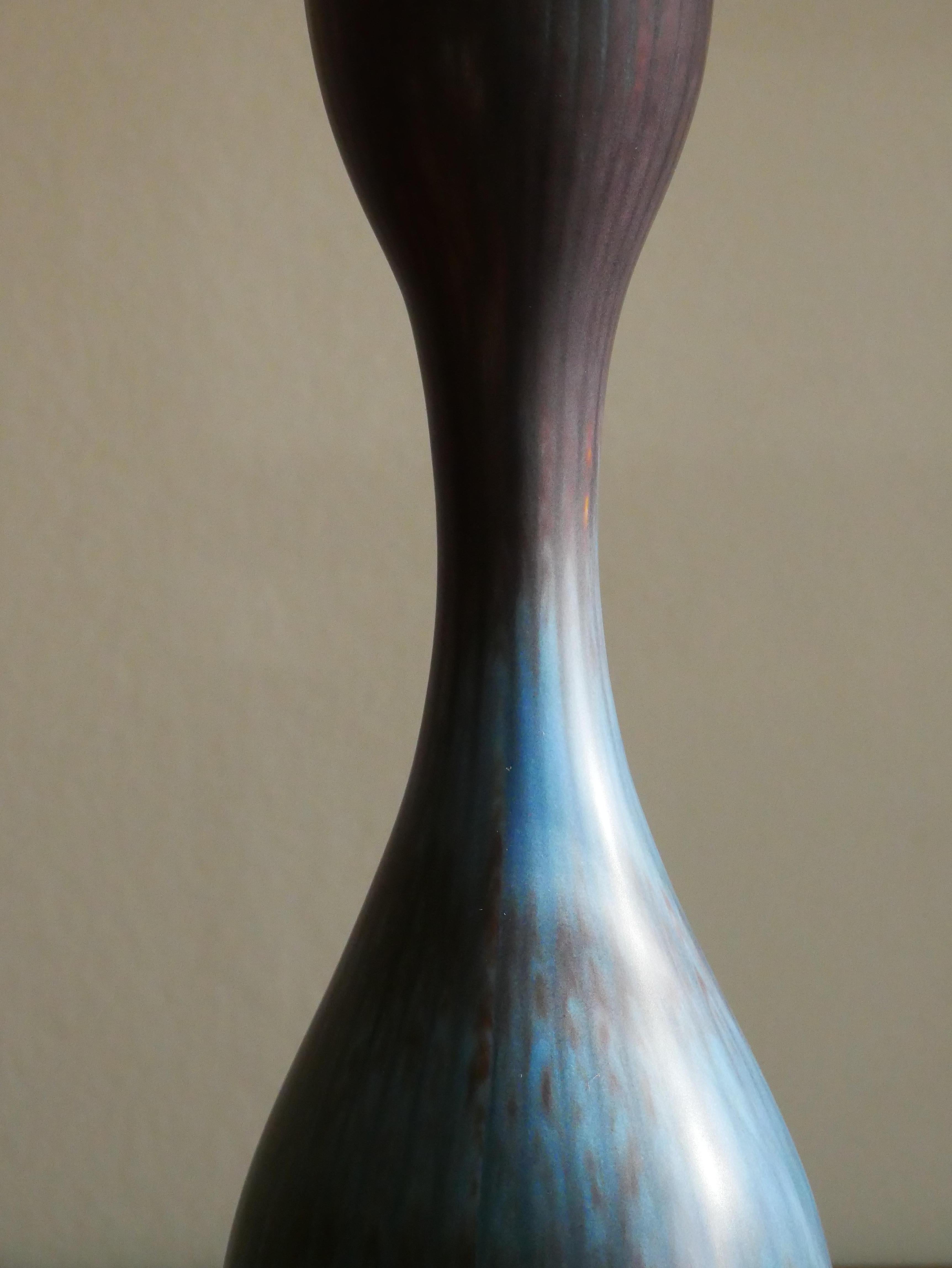 Hand-Crafted Gunnar Nylund Rörstrand Big Vase 1950s Sweden For Sale