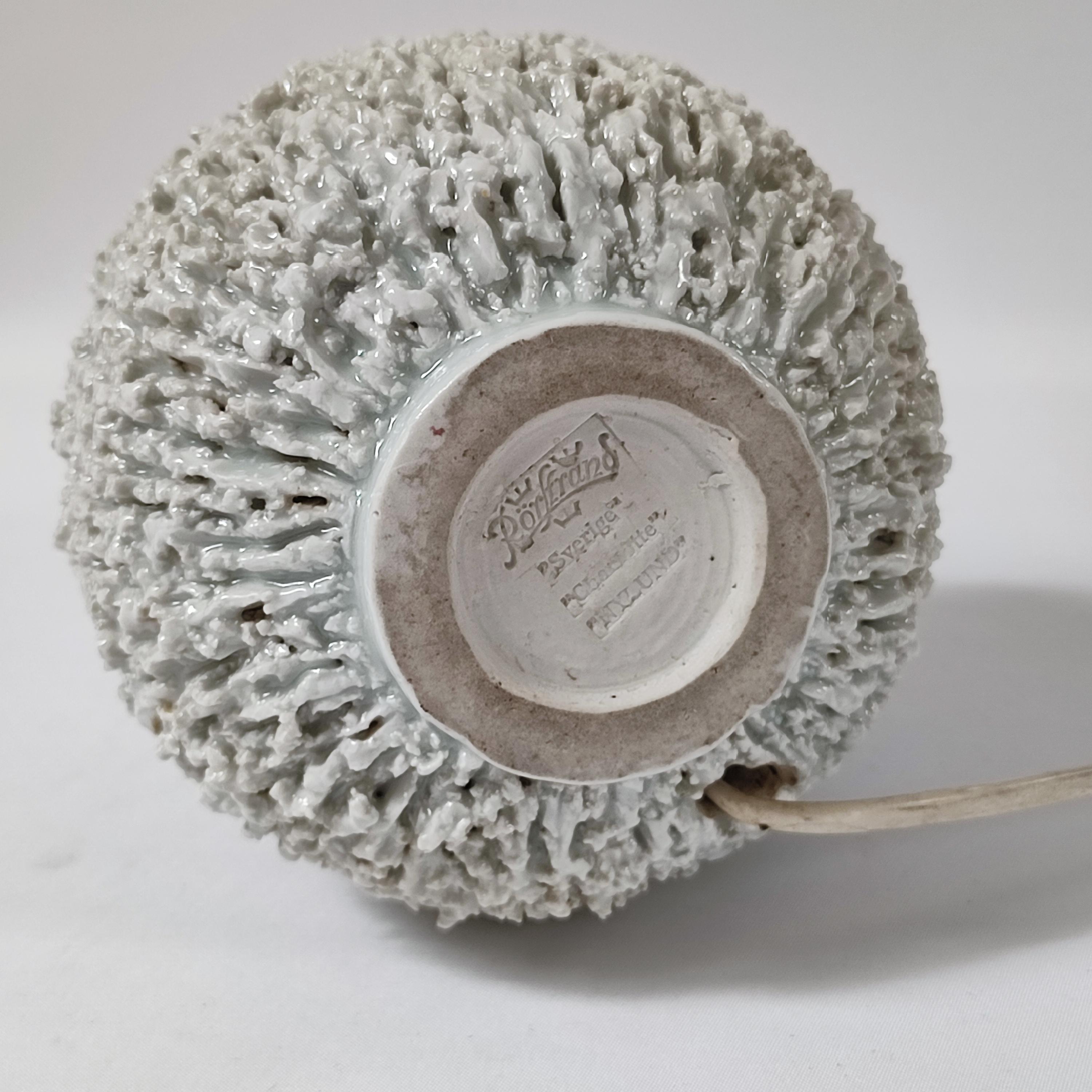 Gunnar Nylund, Rorstrand, lampe de bureau en céramique Chamotte, Suède, milieu du siècle dernier en vente 7