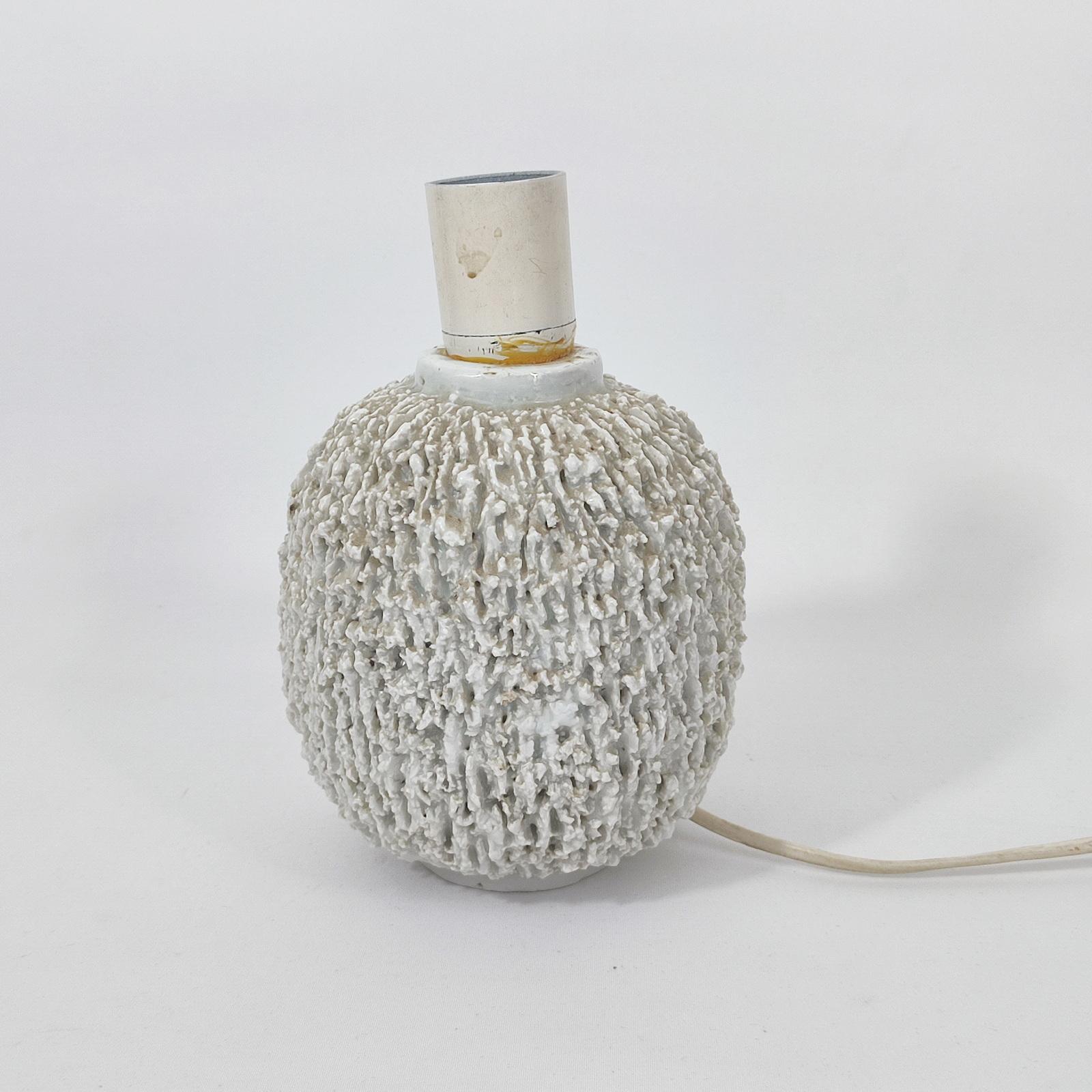 Gunnar Nylund, Rorstrand, lampe de bureau en céramique Chamotte, Suède, milieu du siècle dernier en vente 1
