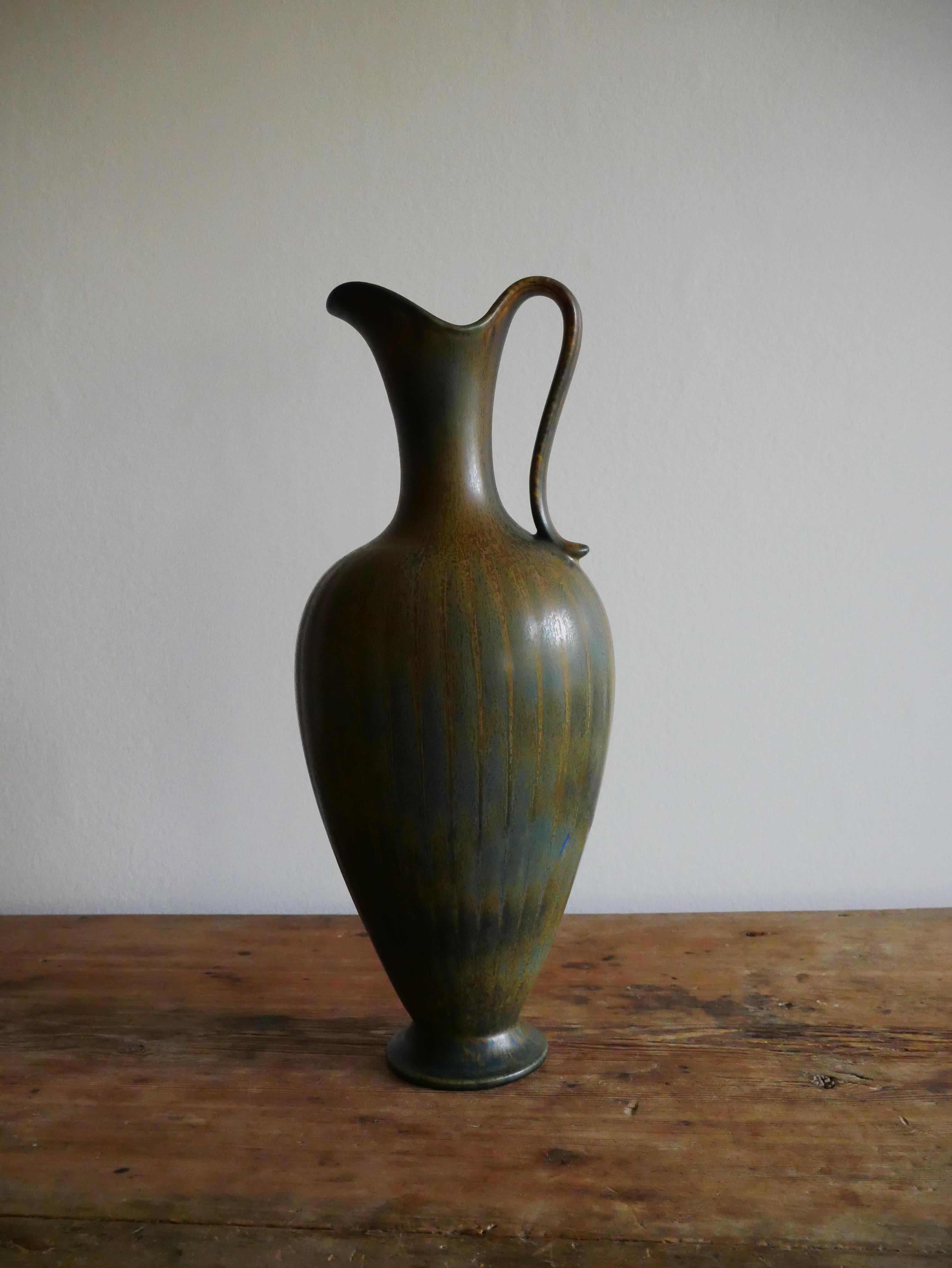 Hand-Crafted Gunnar Nylund Rörstrand Floor Vase 1950s Sweden For Sale