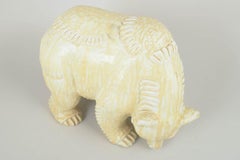 Gunnar Nylund, Rörstrand. Large stoneware figure of polar bear. Mid-20th C.