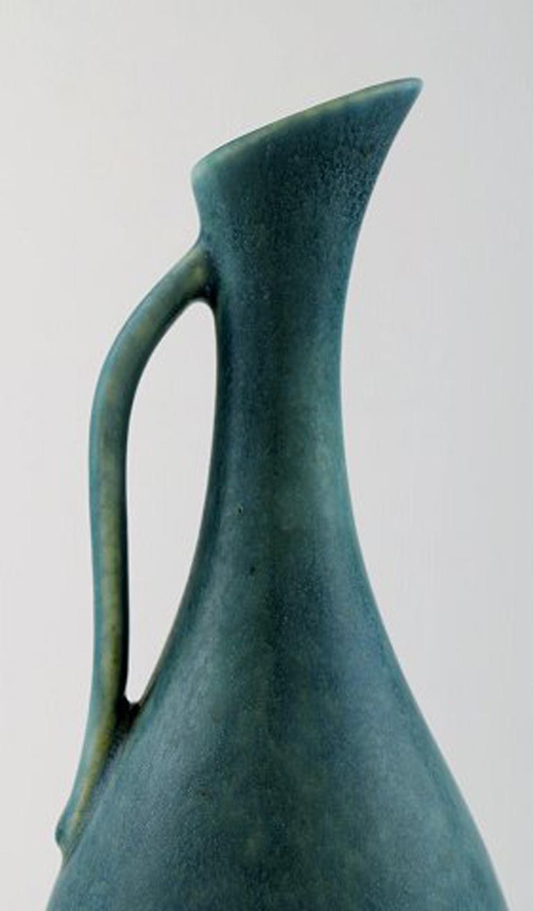 Scandinavian Modern Gunnar Nylund, Rörstrand/Rorstrand Vase/Pitcher with Handle in Ceramics