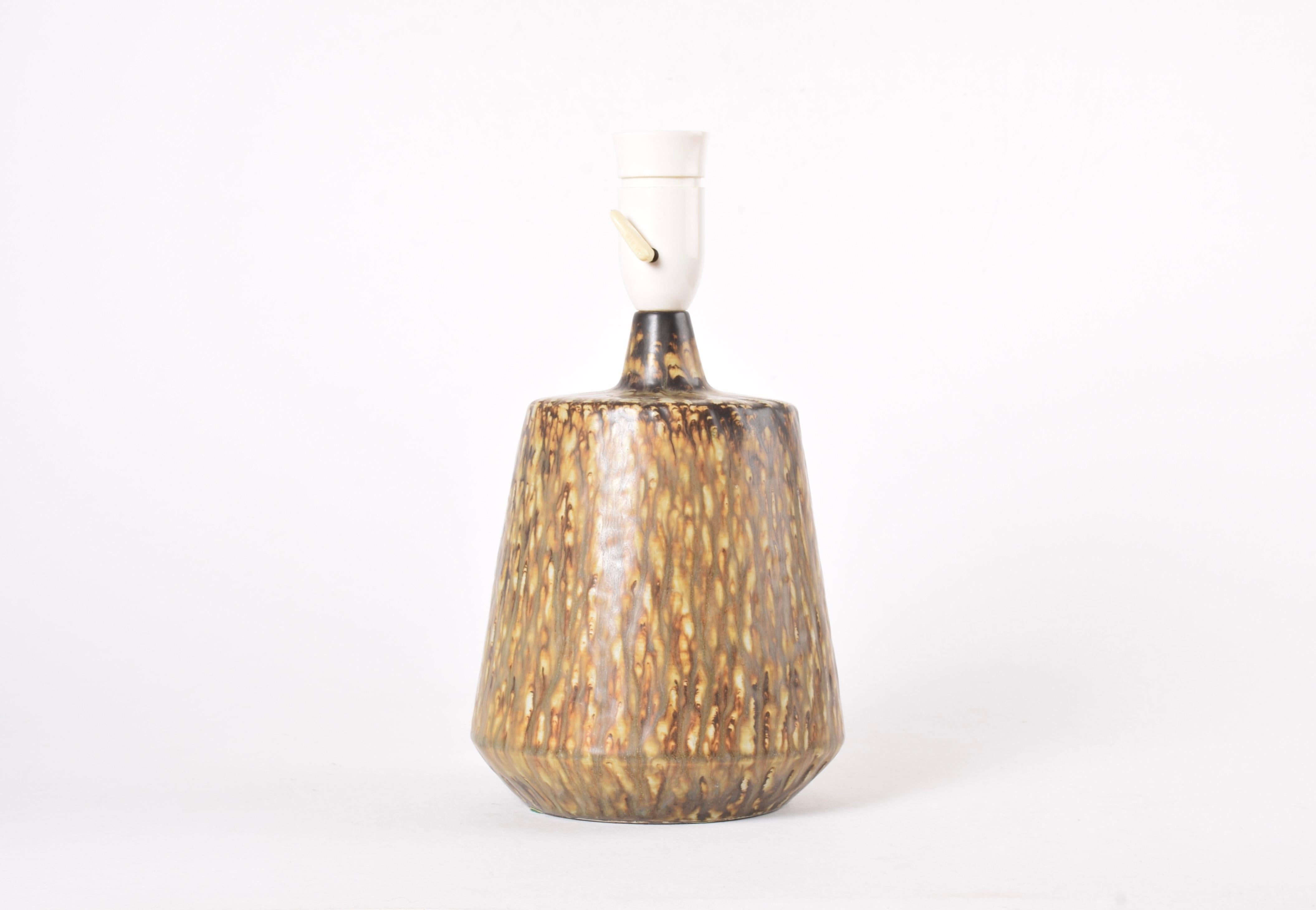 Scandinavian Modern Gunnar Nylund Rörstrand Rubus Table Lamp with Shade, Scandinavian Sweden 1950s For Sale