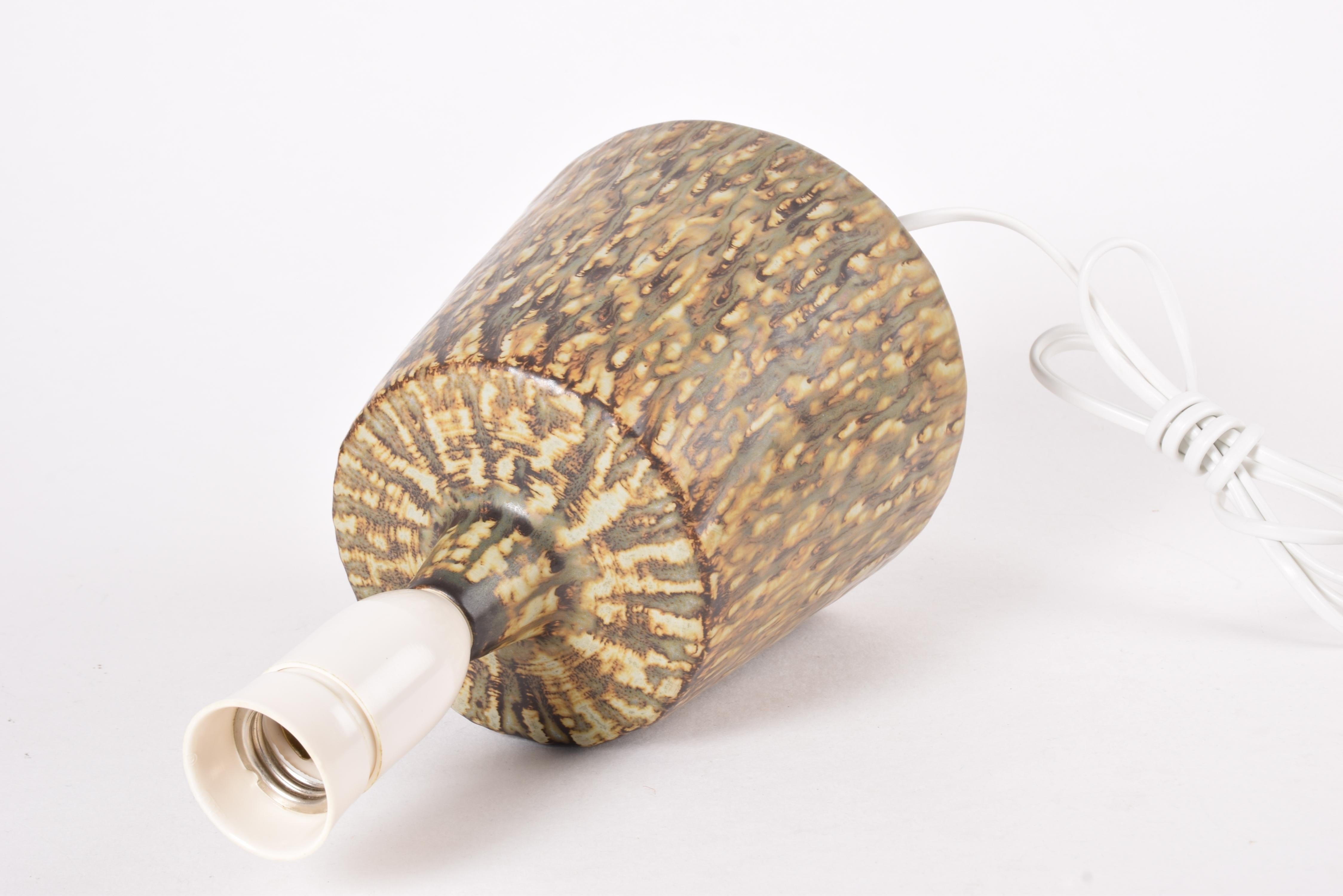 Mid-20th Century Gunnar Nylund Rörstrand Rubus Table Lamp with Shade, Scandinavian Sweden 1950s For Sale