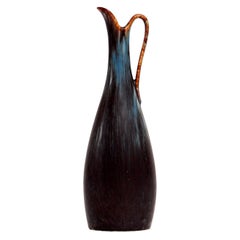Gunnar Nylund Rörstrand Sweden Pitcher / Vase with Handle, 1950s