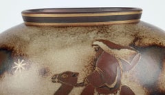 Gunnar Nylund Rörstrand Unique Flambe Line Bedouin Vase