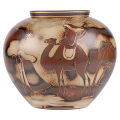 Gunnar Nylund Rörstrand Unique Flambe Line Bedouin Vase