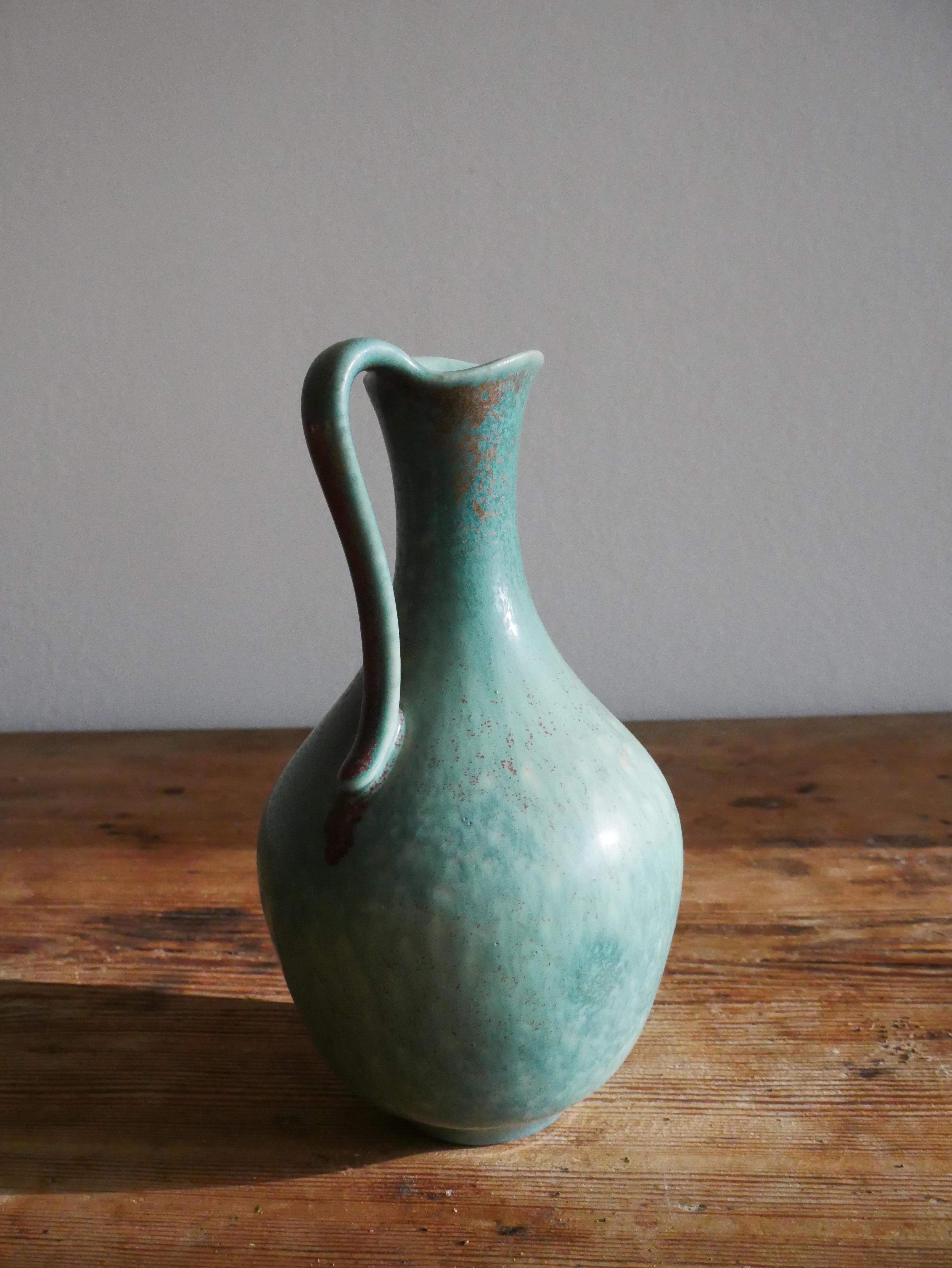Hand-Carved Gunnar Nylund Rörstrand Vase 1950s Sweden For Sale