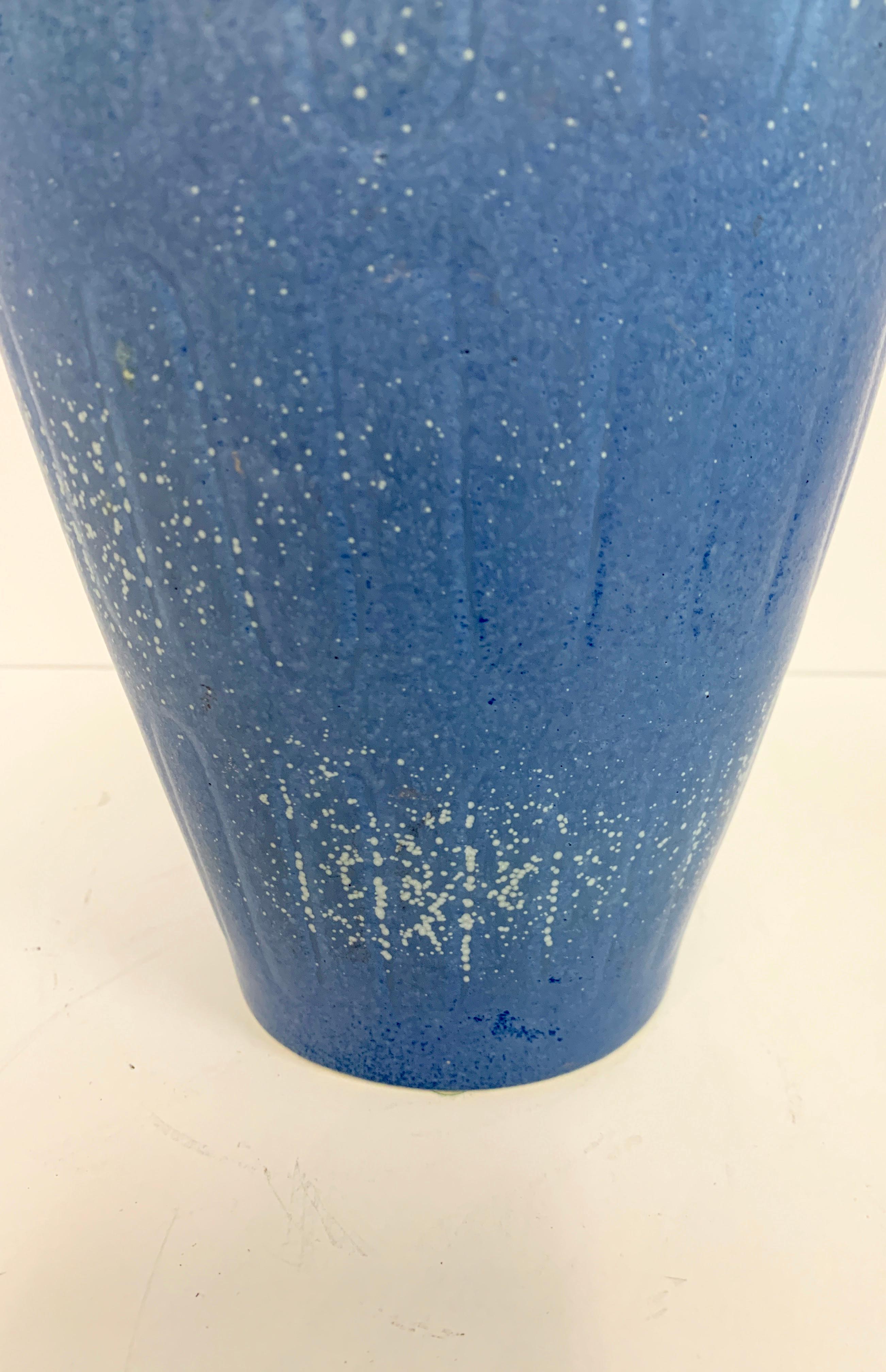 A nice blue glazed Gunnar Nylund vase for Rorstrand of Sweden. Marked on the base. In good age appropriate condition, with minor imperfections.