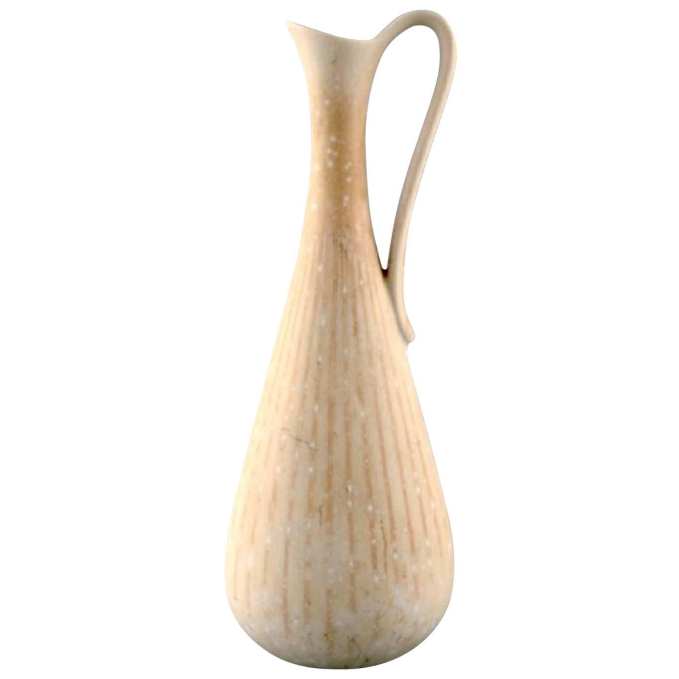 Gunnar Nylund, Rörstrand Vase / Pitcher in Ceramics, Beautiful Eggshell Glaze