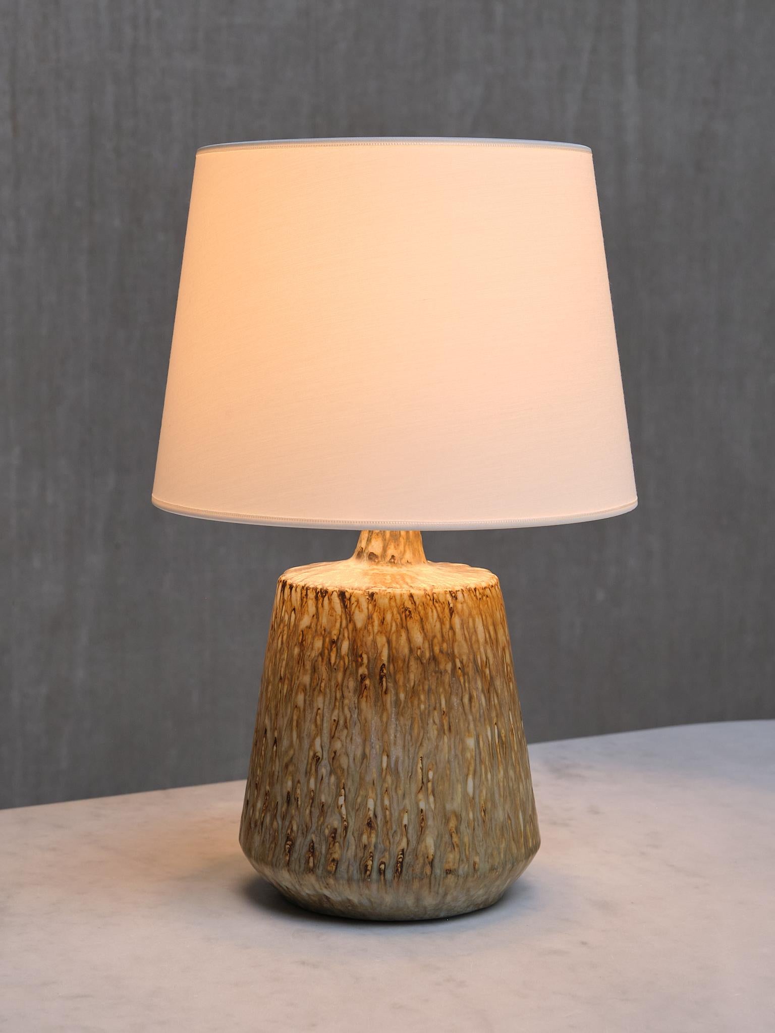 Scandinave moderne Gunnar Nylund Lampe de table en céramique 
