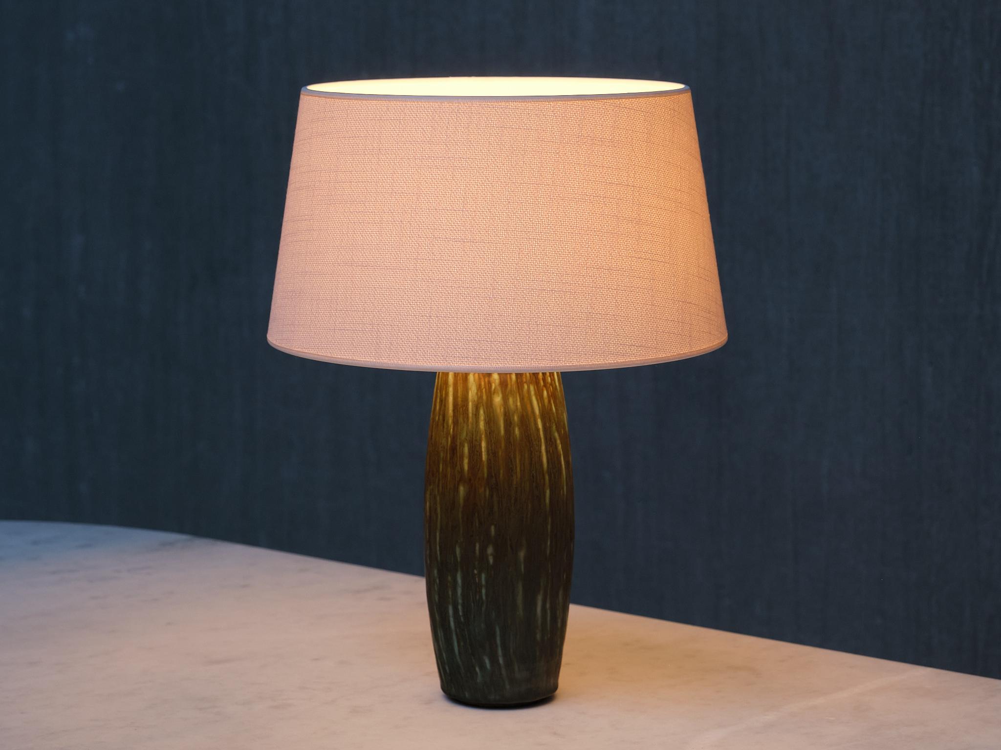 Gunnar Nylund 'Rubus' Tischlampe aus grüner Keramik Rörstrand, Schweden, 1965 im Angebot 2