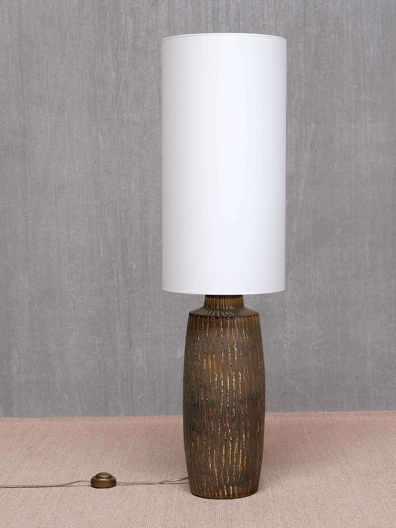 Gunnar Nylund 'Rubus' Stoneware Floor/ Large Table Lamp Rörstrand, Sweden, 1960s For Sale 4