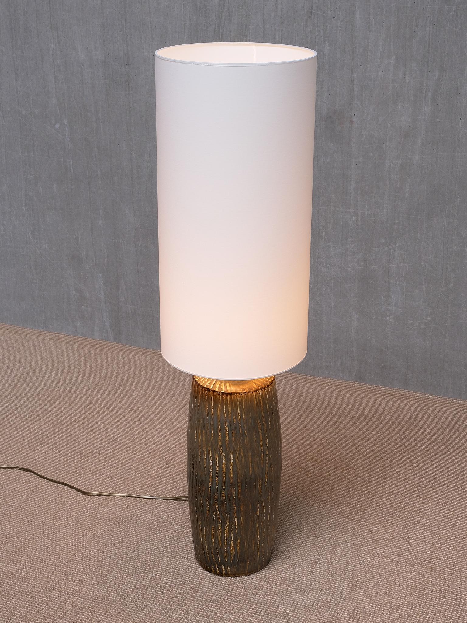 Gunnar Nylund 'Rubus' Stoneware Floor/ Large Table Lamp Rörstrand, Sweden, 1960s For Sale 5