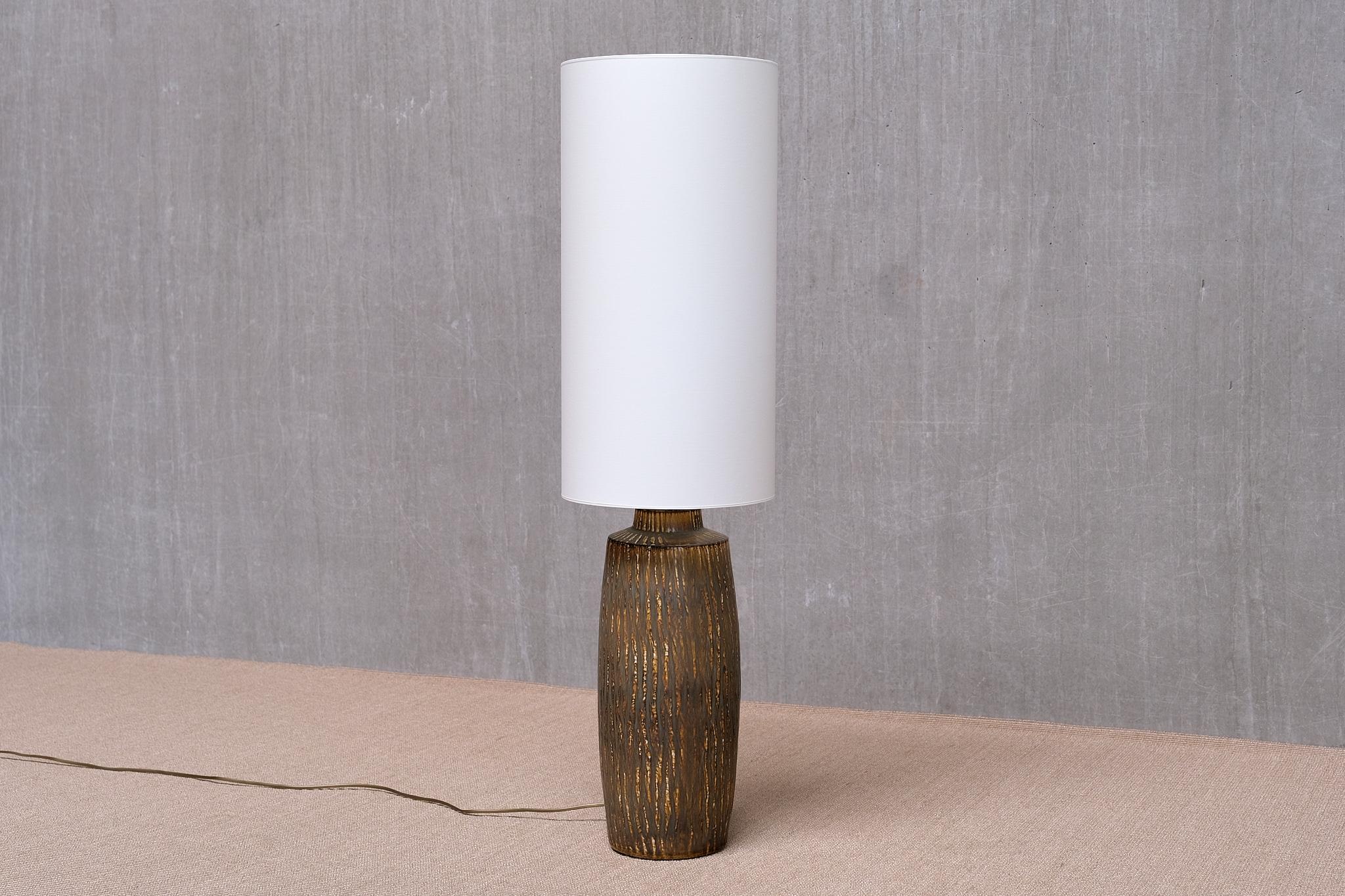 Gunnar Nylund 'Rubus' Stoneware Floor/ Large Table Lamp Rörstrand, Sweden, 1960s For Sale 1
