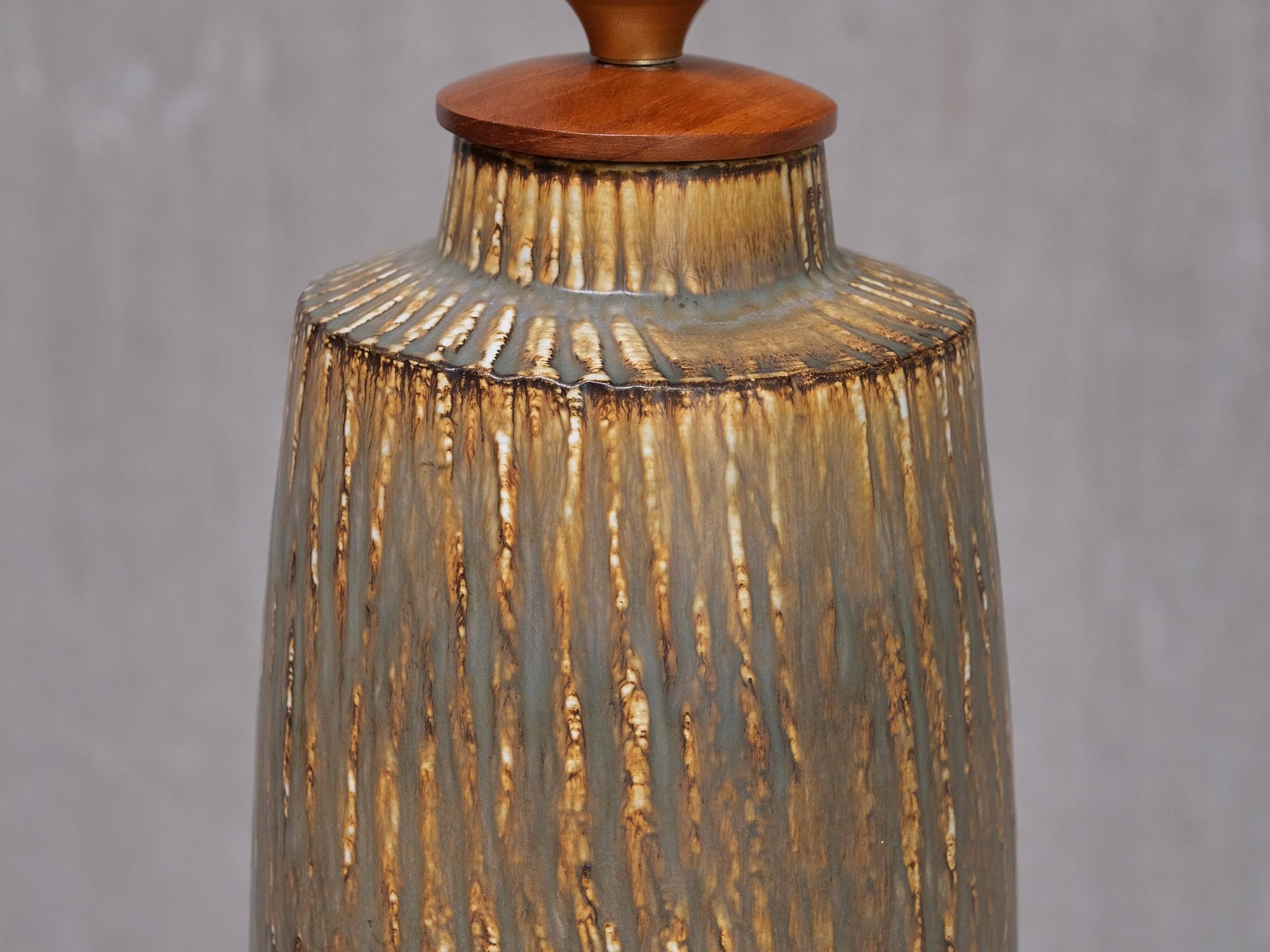 Gunnar Nylund 'Rubus' Stoneware Floor/ Large Table Lamp Rörstrand, Sweden, 1960s For Sale 2