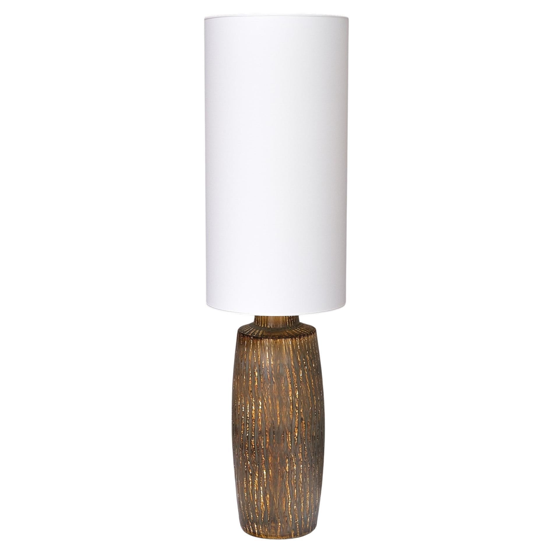 Gunnar Nylund 'Rubus' Stoneware Floor/ Large Table Lamp Rörstrand, Sweden, 1960s For Sale