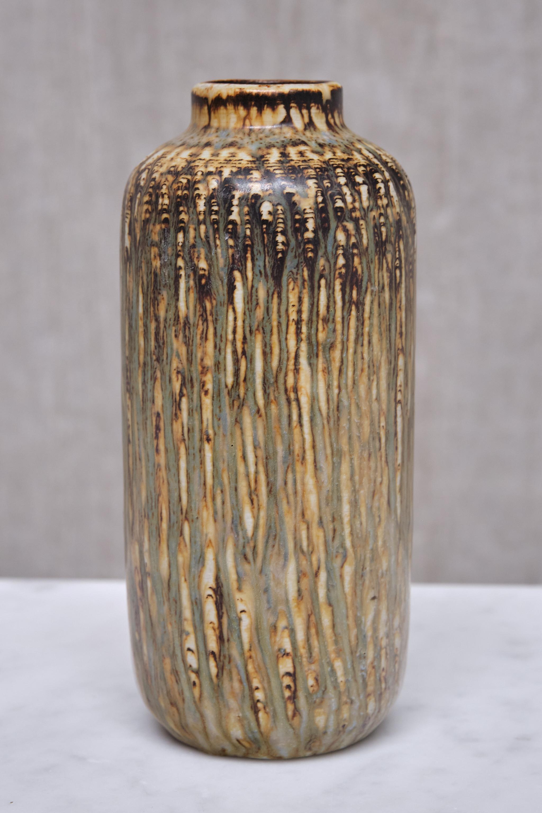 Scandinavian Modern Gunnar Nylund 'Rubus' Stoneware Vase, Rörstrand, Sweden, 1965 For Sale