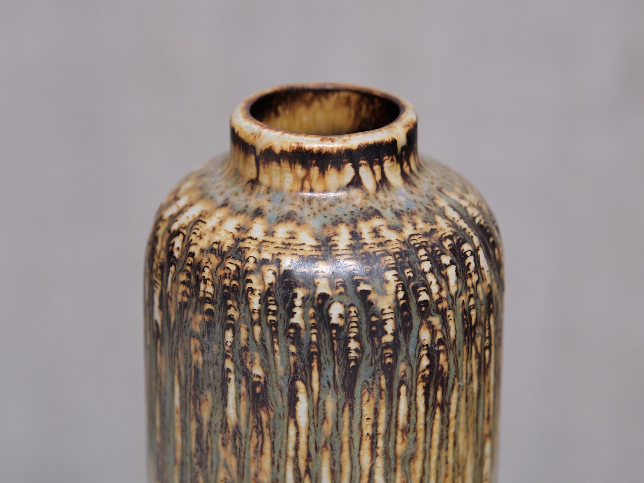 Mid-20th Century Gunnar Nylund 'Rubus' Stoneware Vase, Rörstrand, Sweden, 1965 For Sale