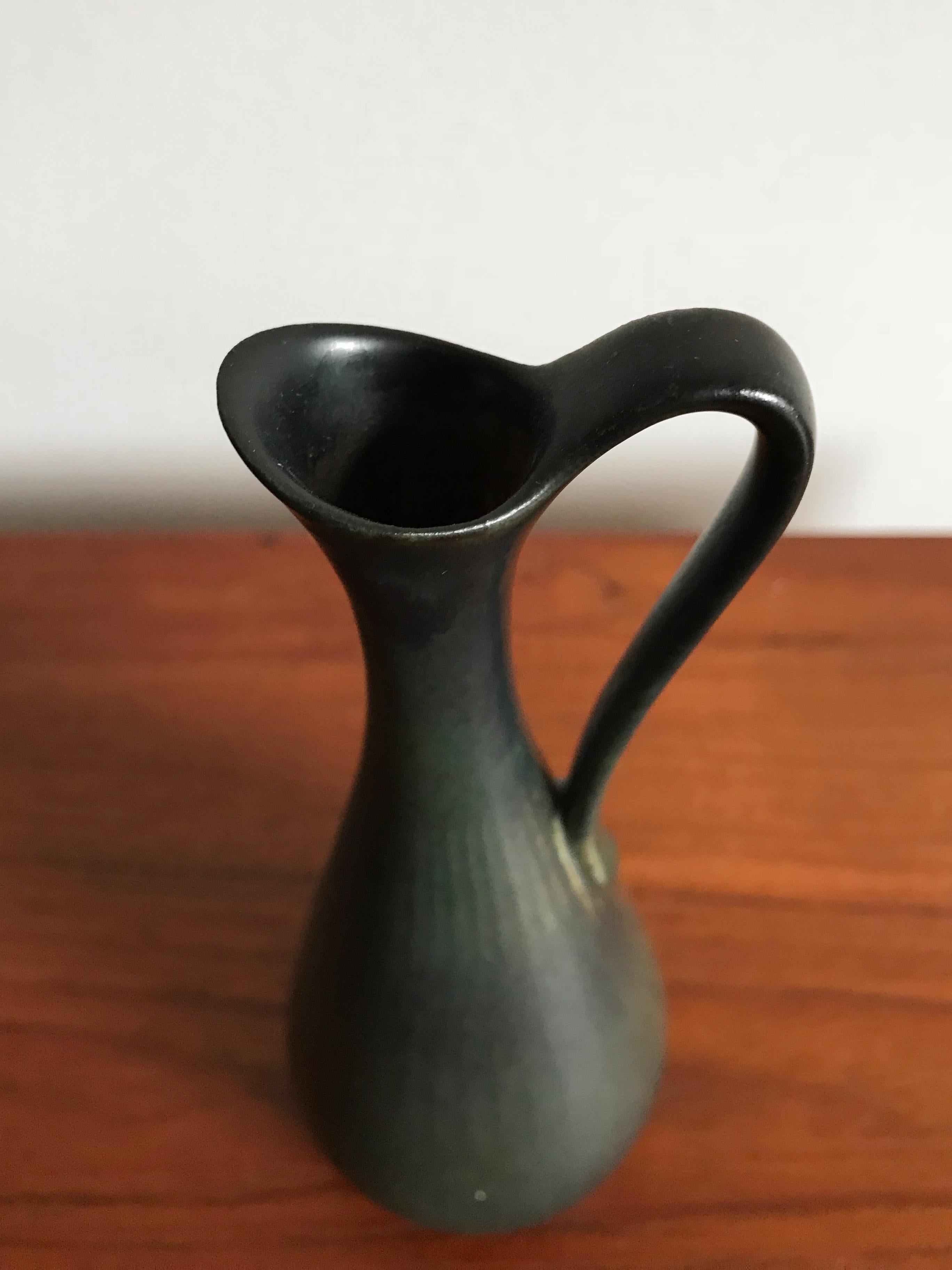 Gunnar Nylund Scandinavian Midcentury Set Stoneware Vases for Rörstrand, 1950s 3
