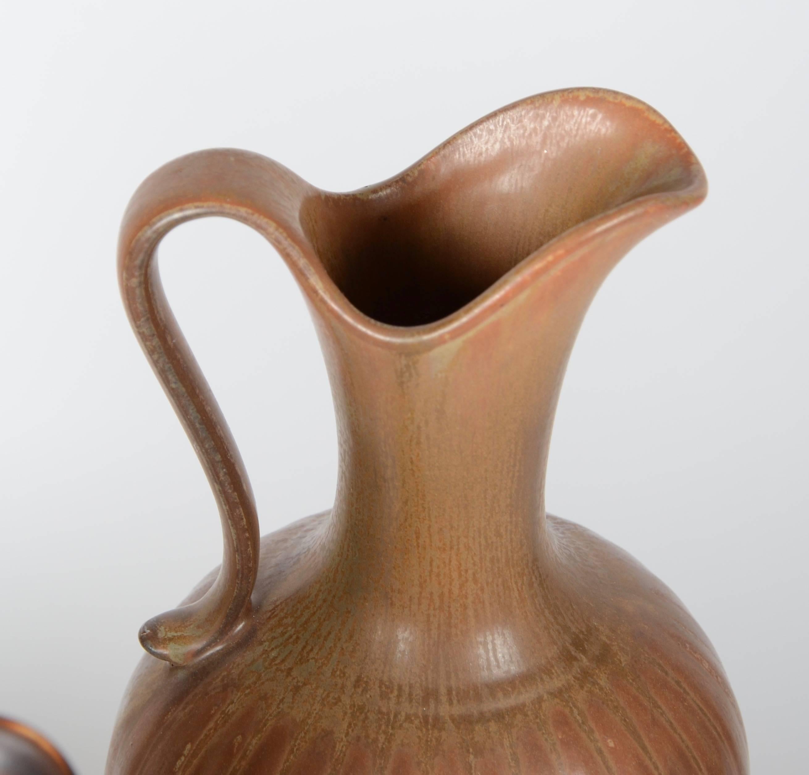 Scandinavian Modern Gunnar Nylund, Set with Three Vases / Pitchers, Ceramic, Rörstrand, Sweden