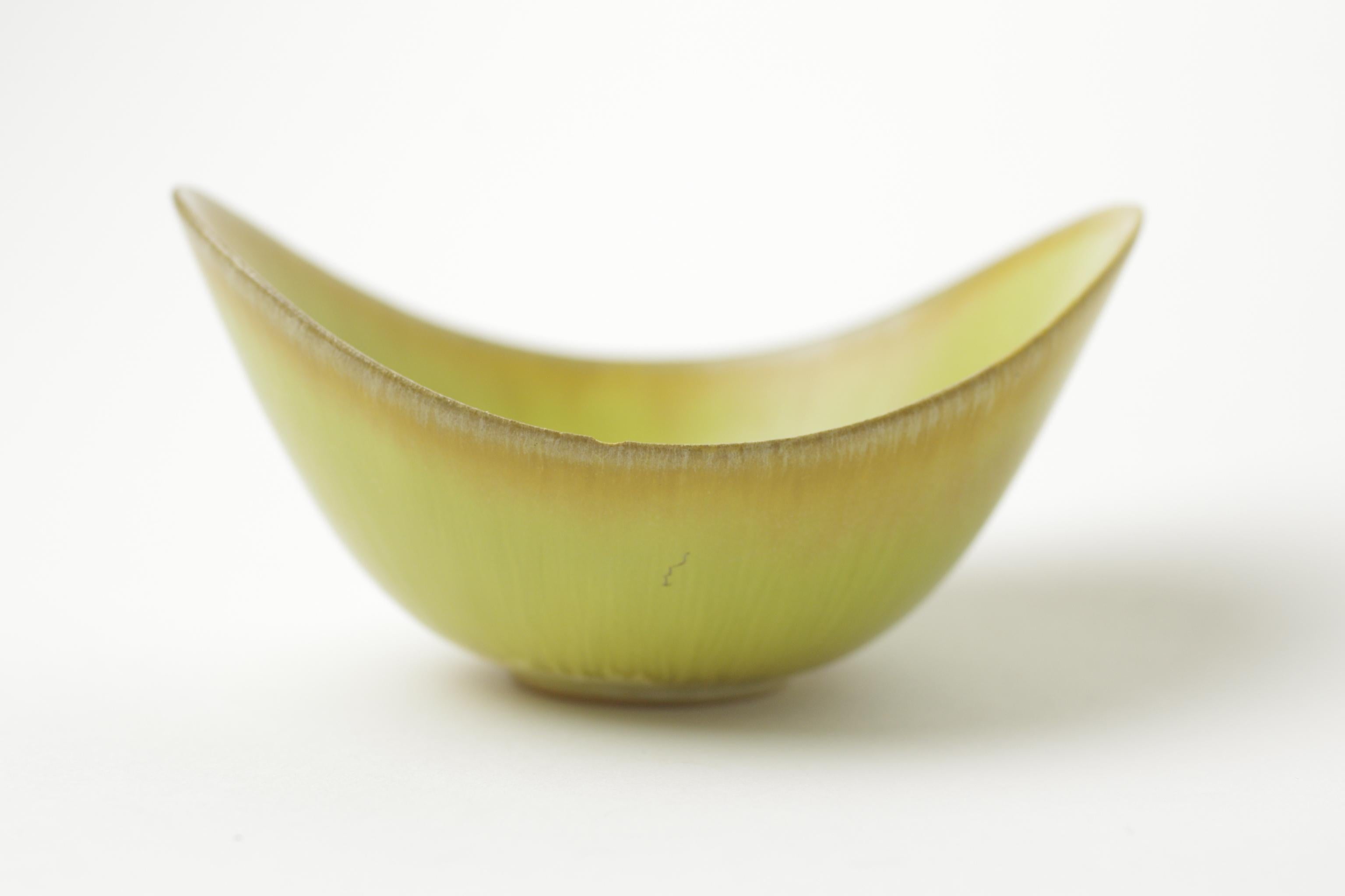 Gunnar Nylund - Small yellow bowl For Sale 6
